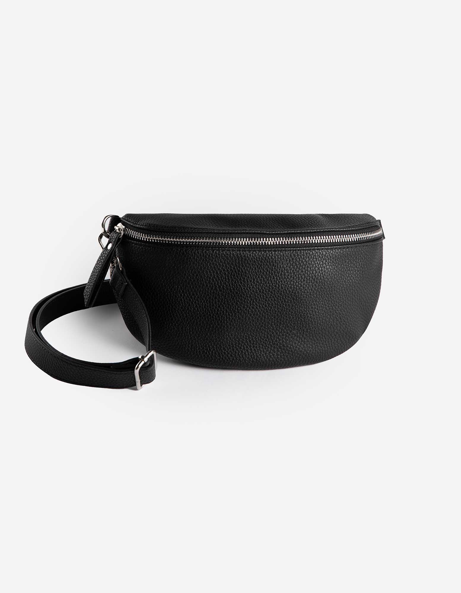 Damen Bauchtasche - Lederoptik - schwarz, Takko, schwarz onesize