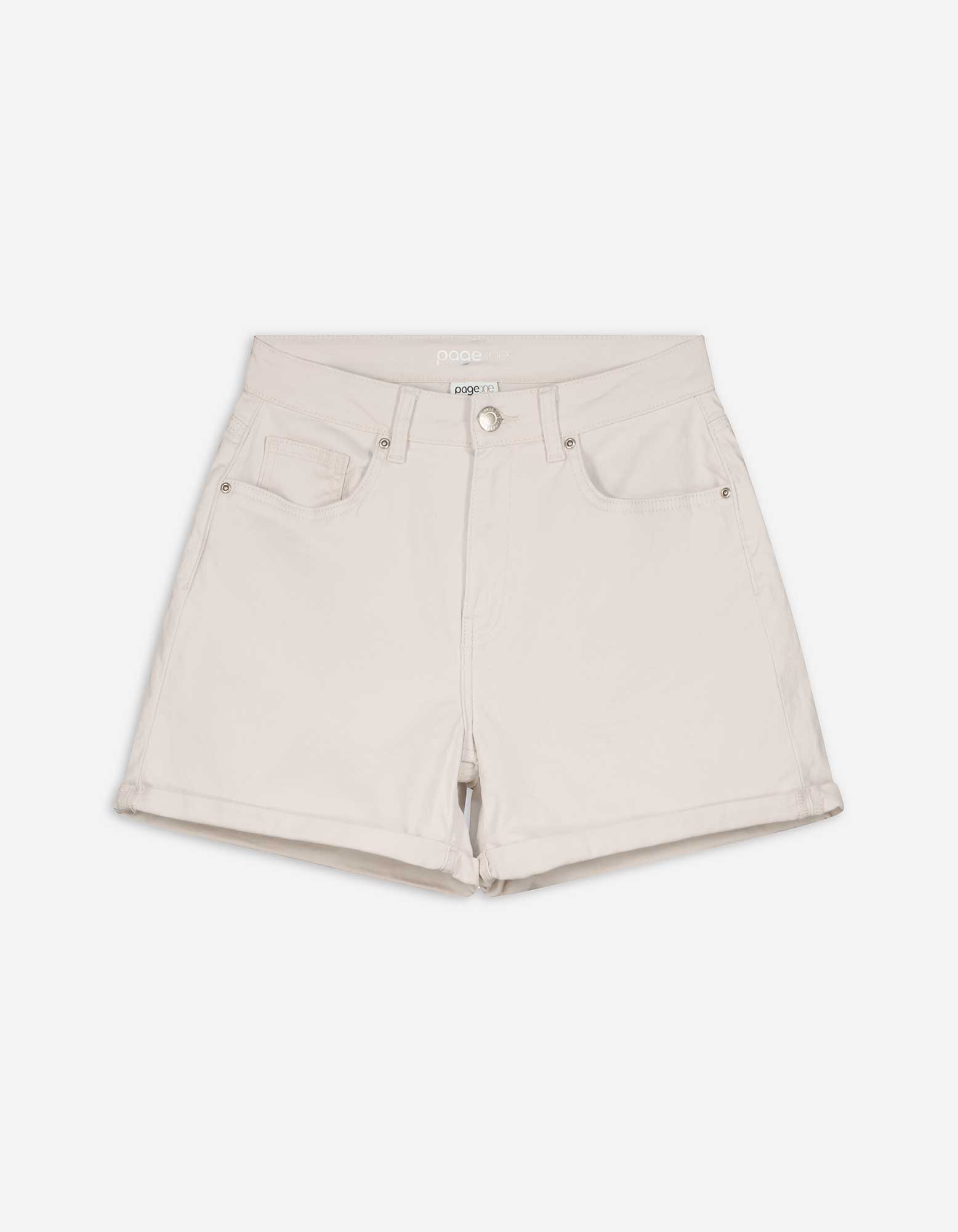 Damen Jeansshorts - Twill, Takko, beige 34