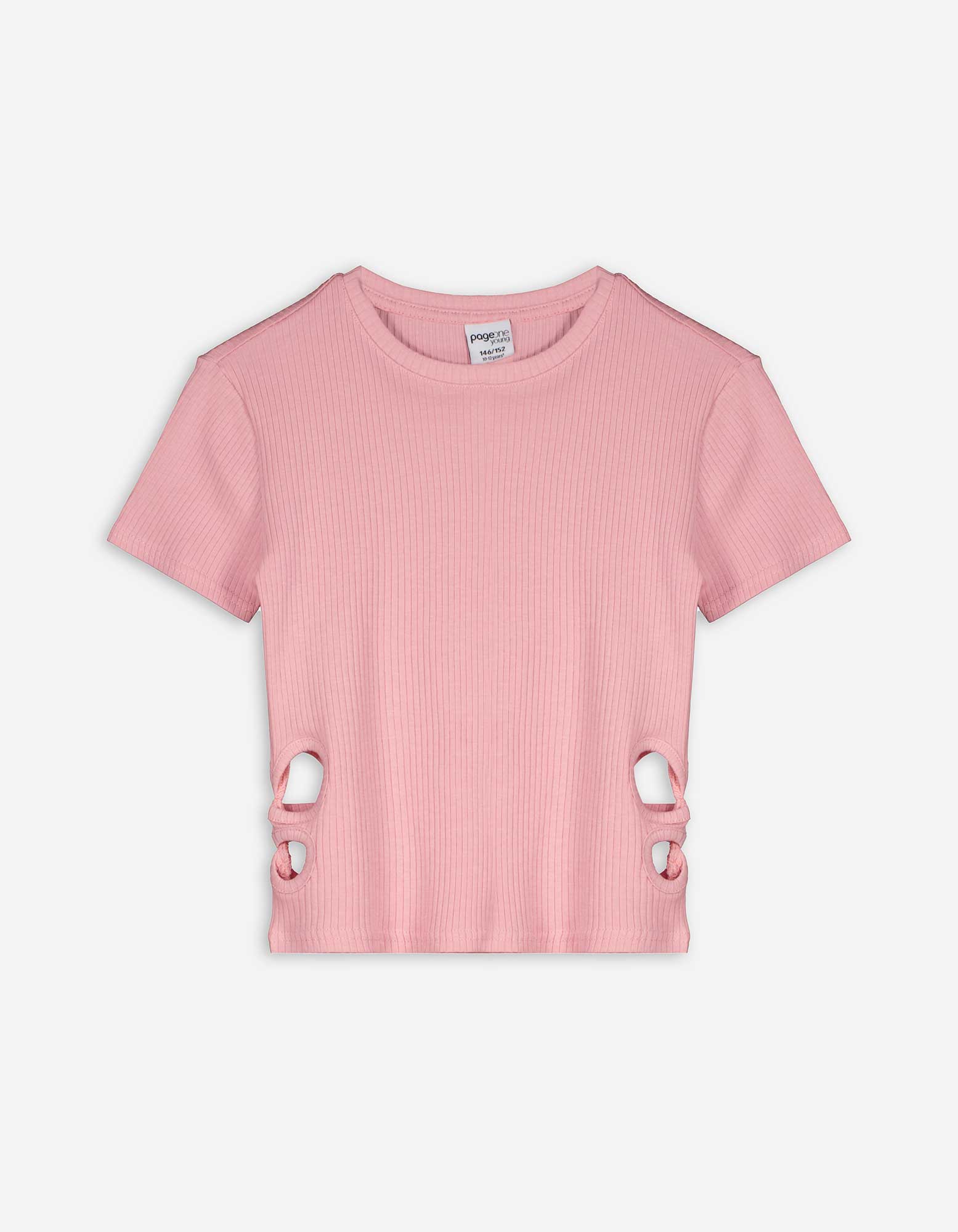 Kinder T-Shirt - Cut-Outs, Takko, rosa