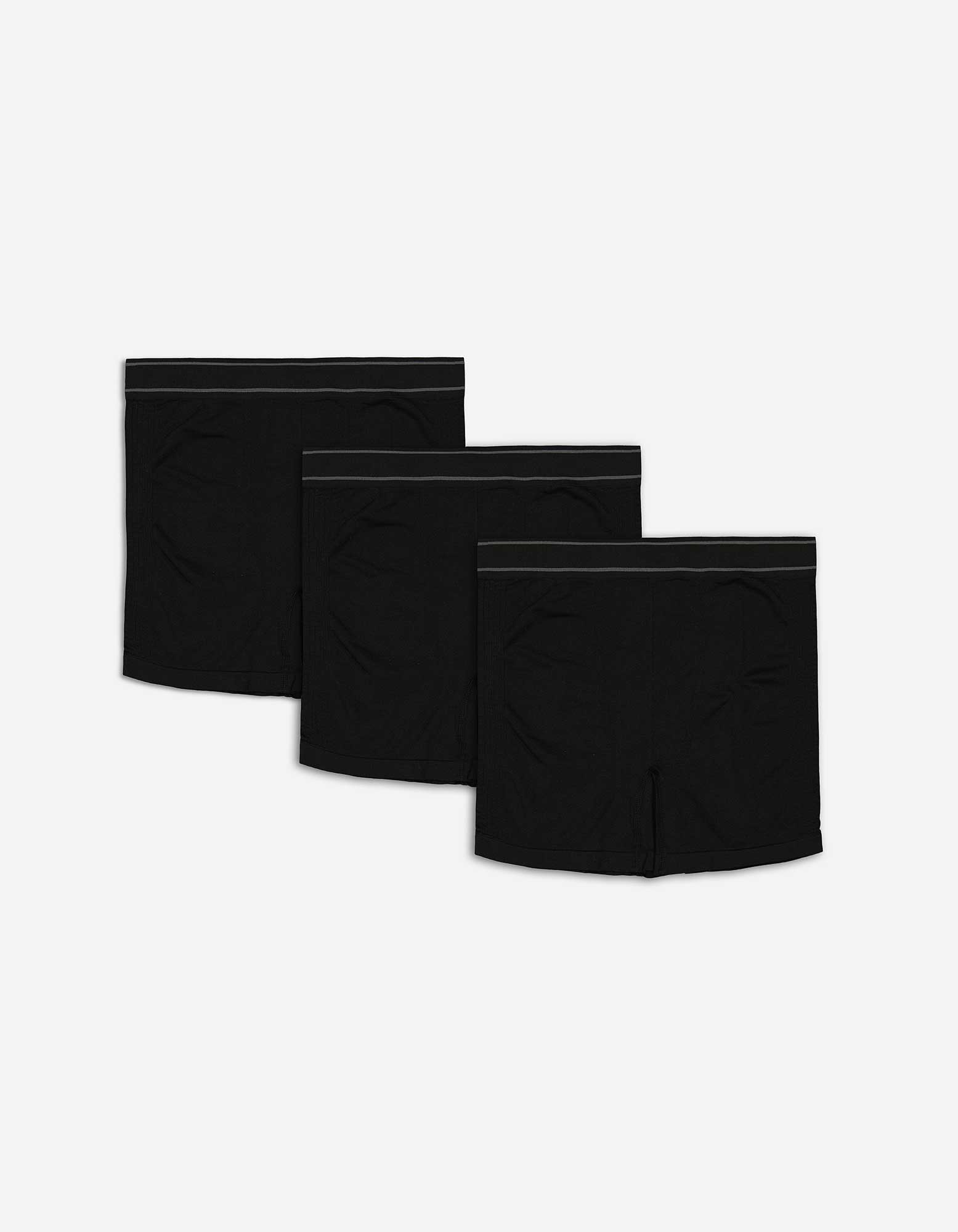 Herren Trunks - 3er-Pack, Takko, schwarz L