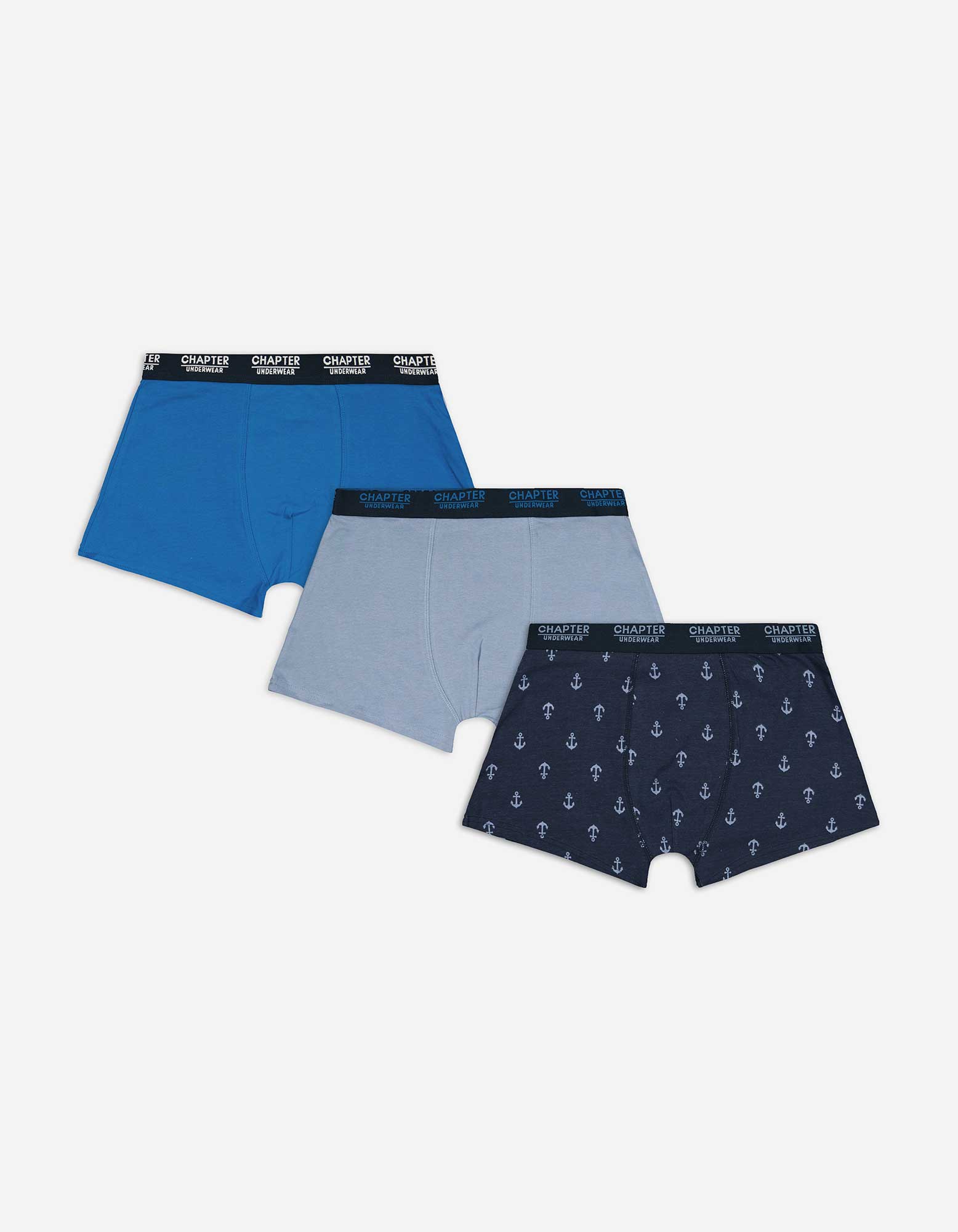 Herren Trunks - 3er-Pack, Takko, dunkelblau XXL