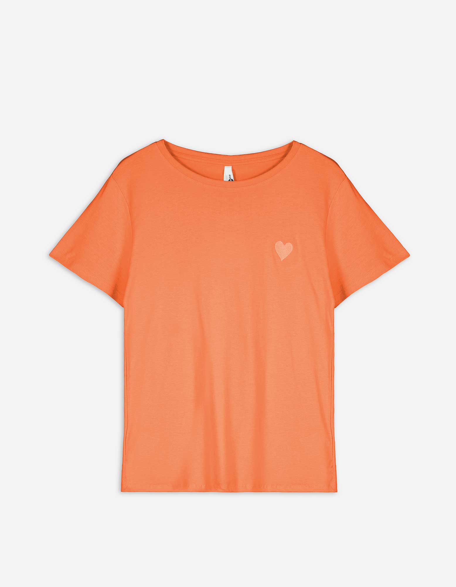 Damen T-Shirt - Stickereien - orange, Takko, orange XS