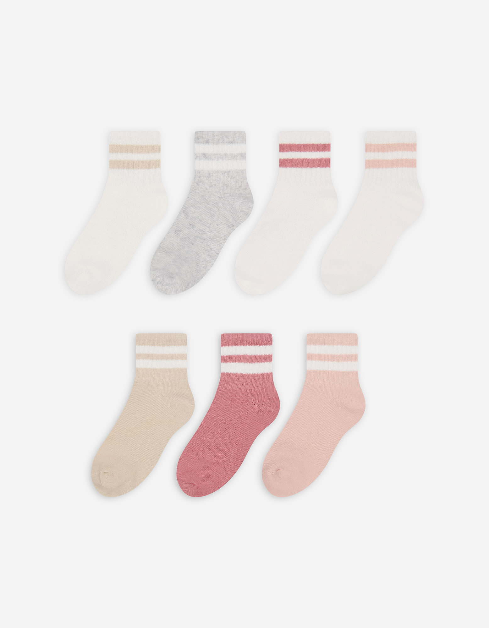 Kinder Socken - 7er-Pack, Takko, rosa