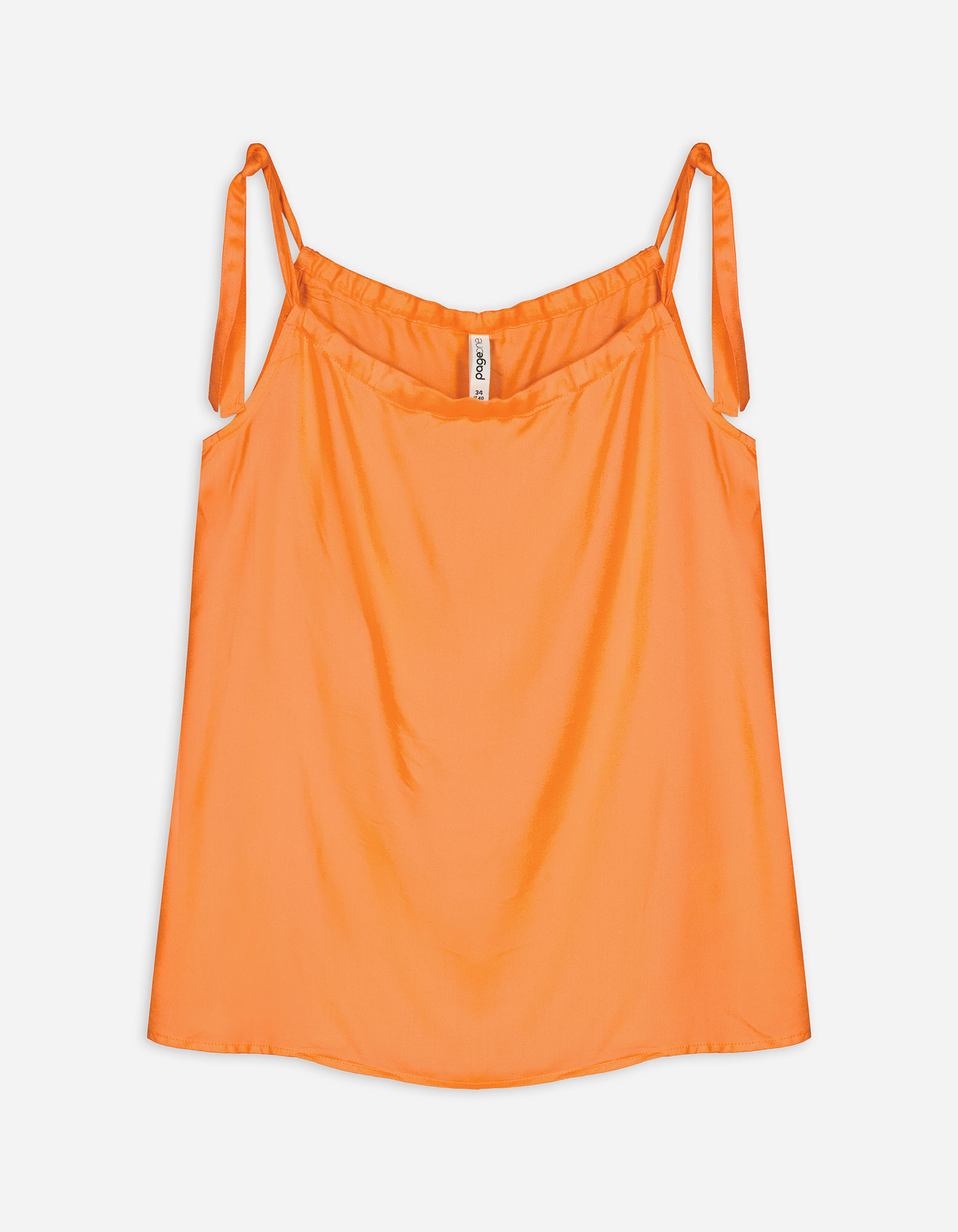 Damen Top - Viskose, Takko, orange 34