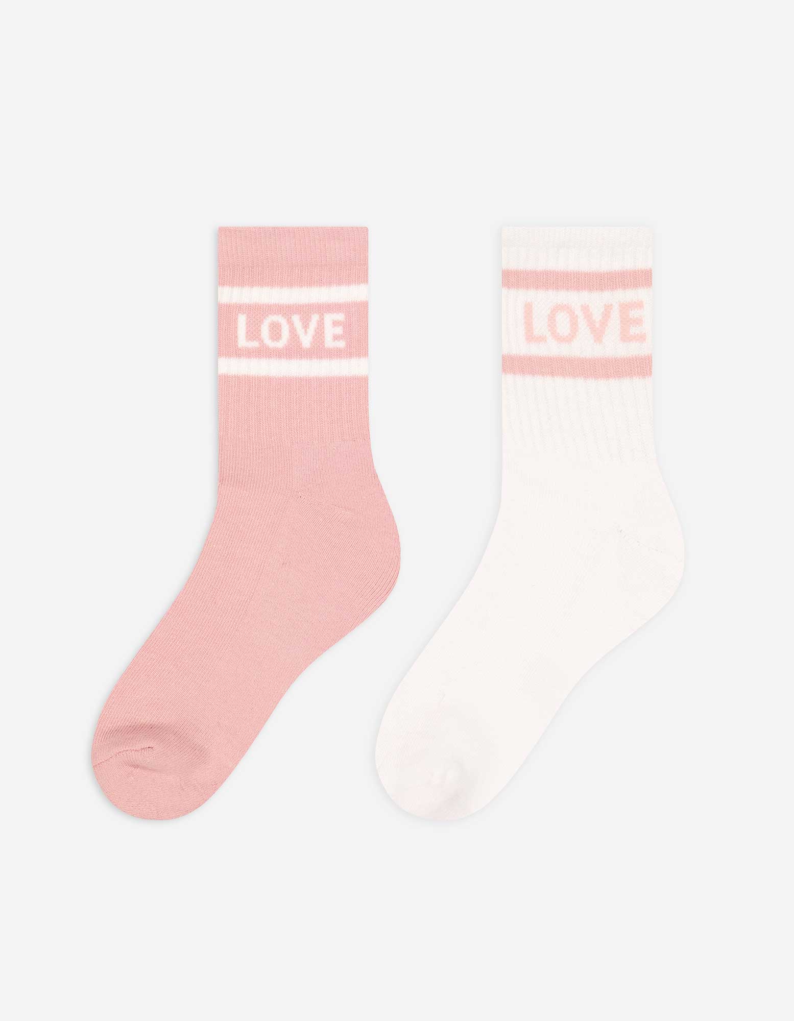 Damen Socken - 2er-Pack, Takko, rosa 39-42