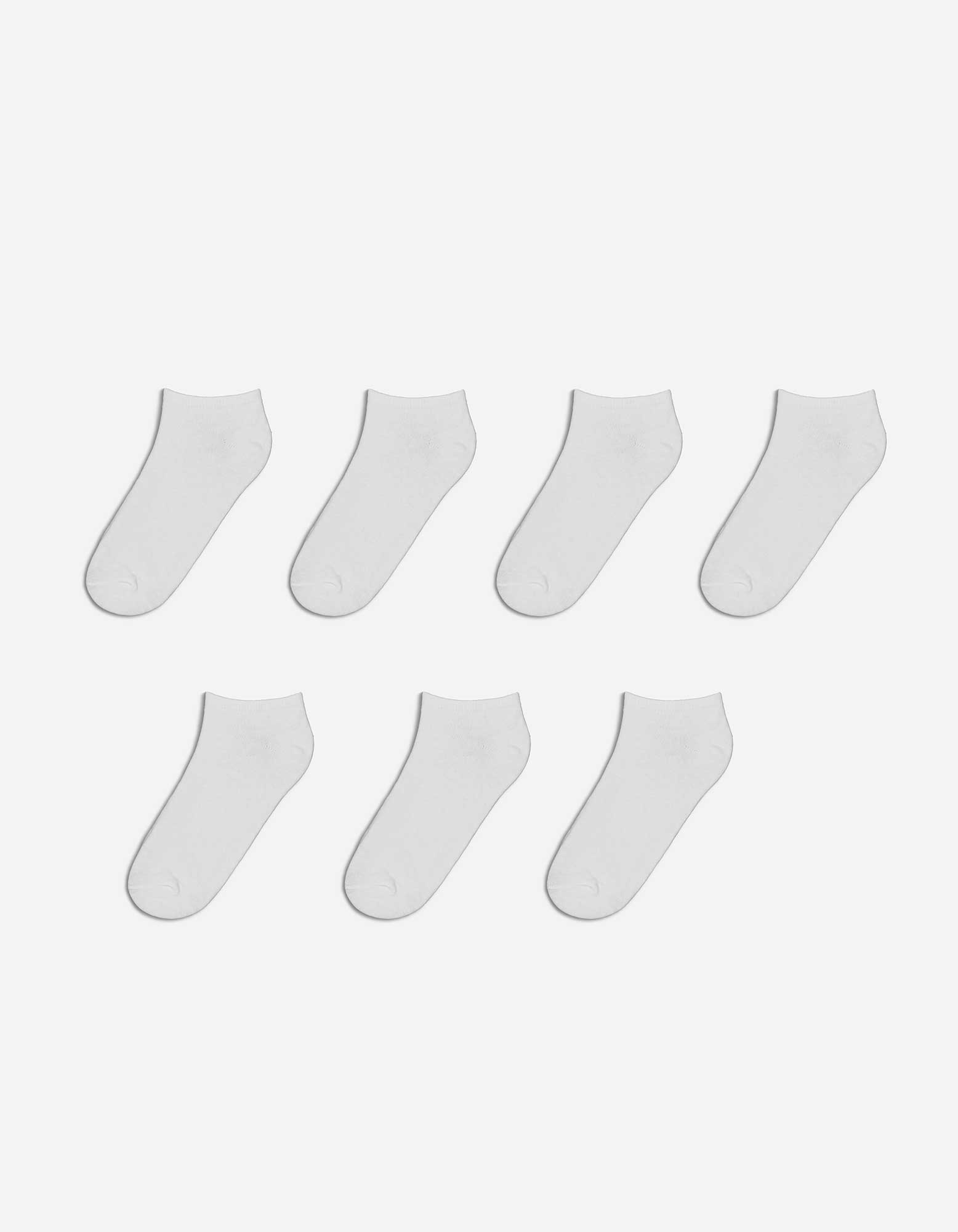 Kinder Sneakersocken - 7er-Pack, Takko, weiß