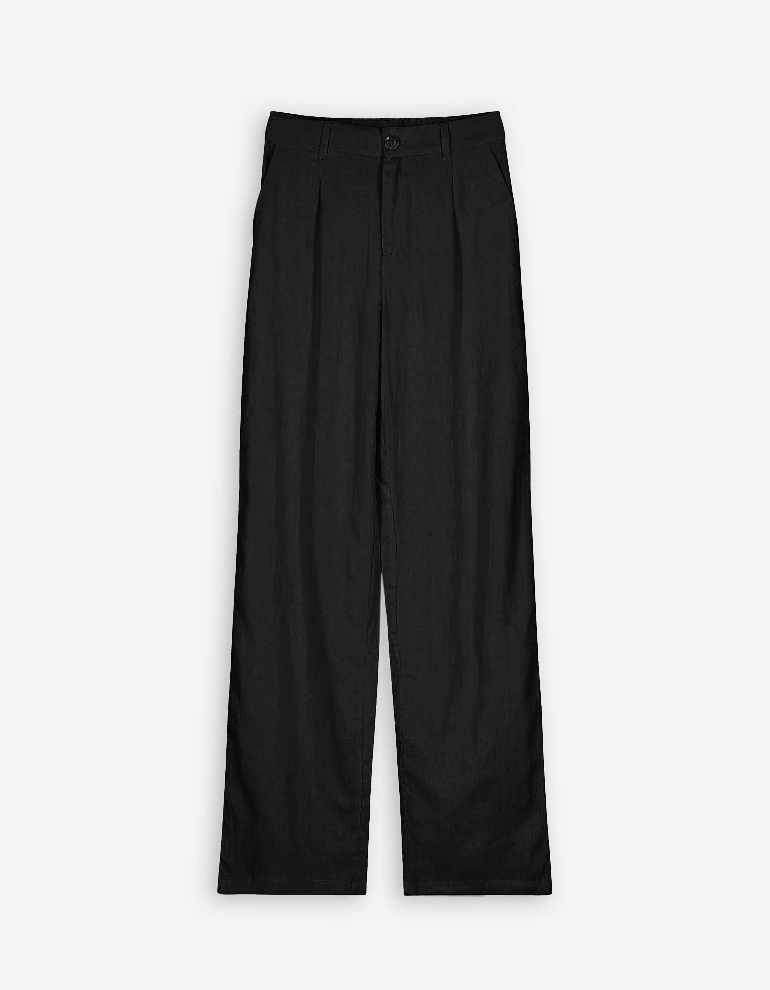 Damen Culotte - Leinen-Mix, Takko, schwarz 34