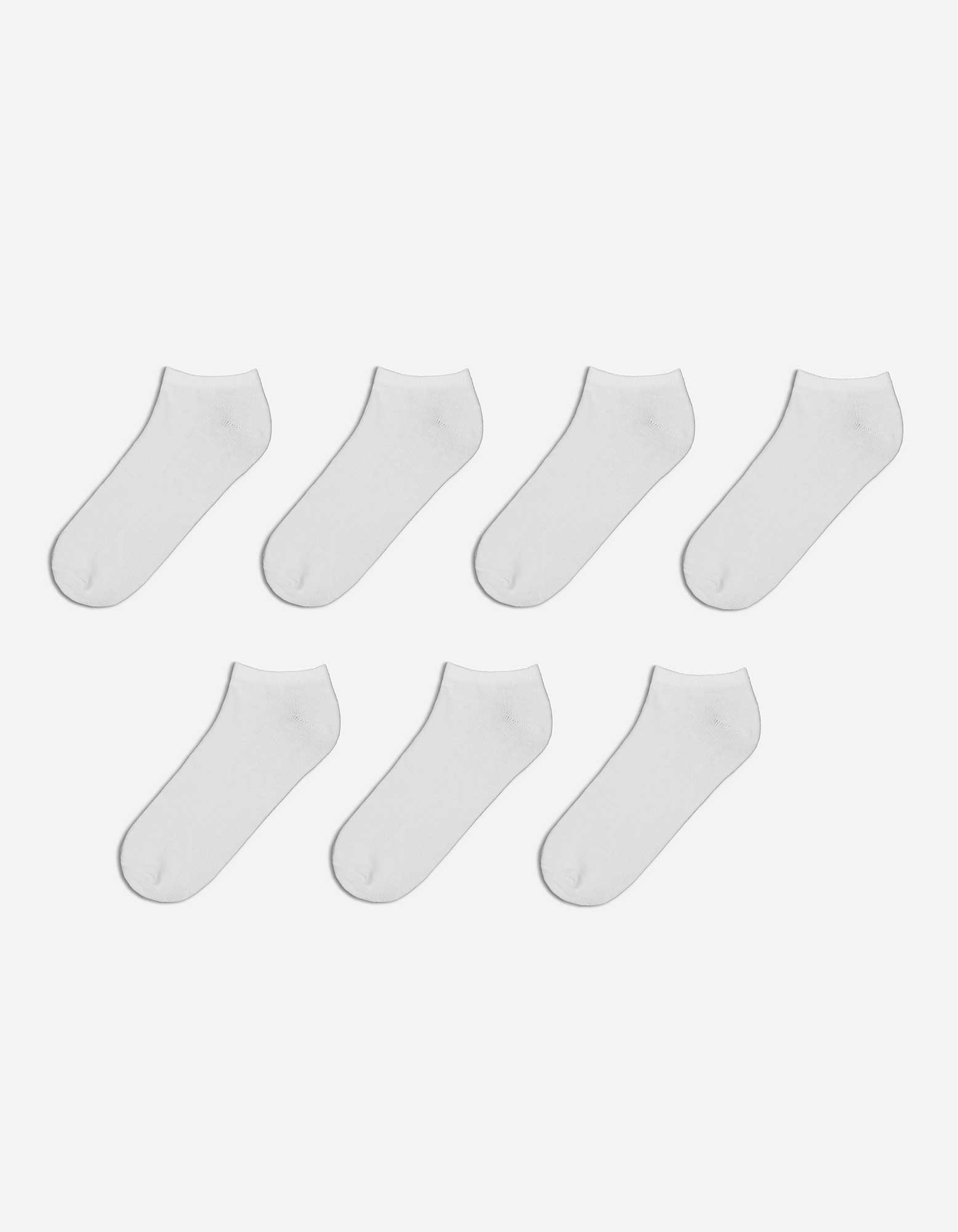 Herren Sneakersocken - 7er-Pack, Takko, weiß 39-42