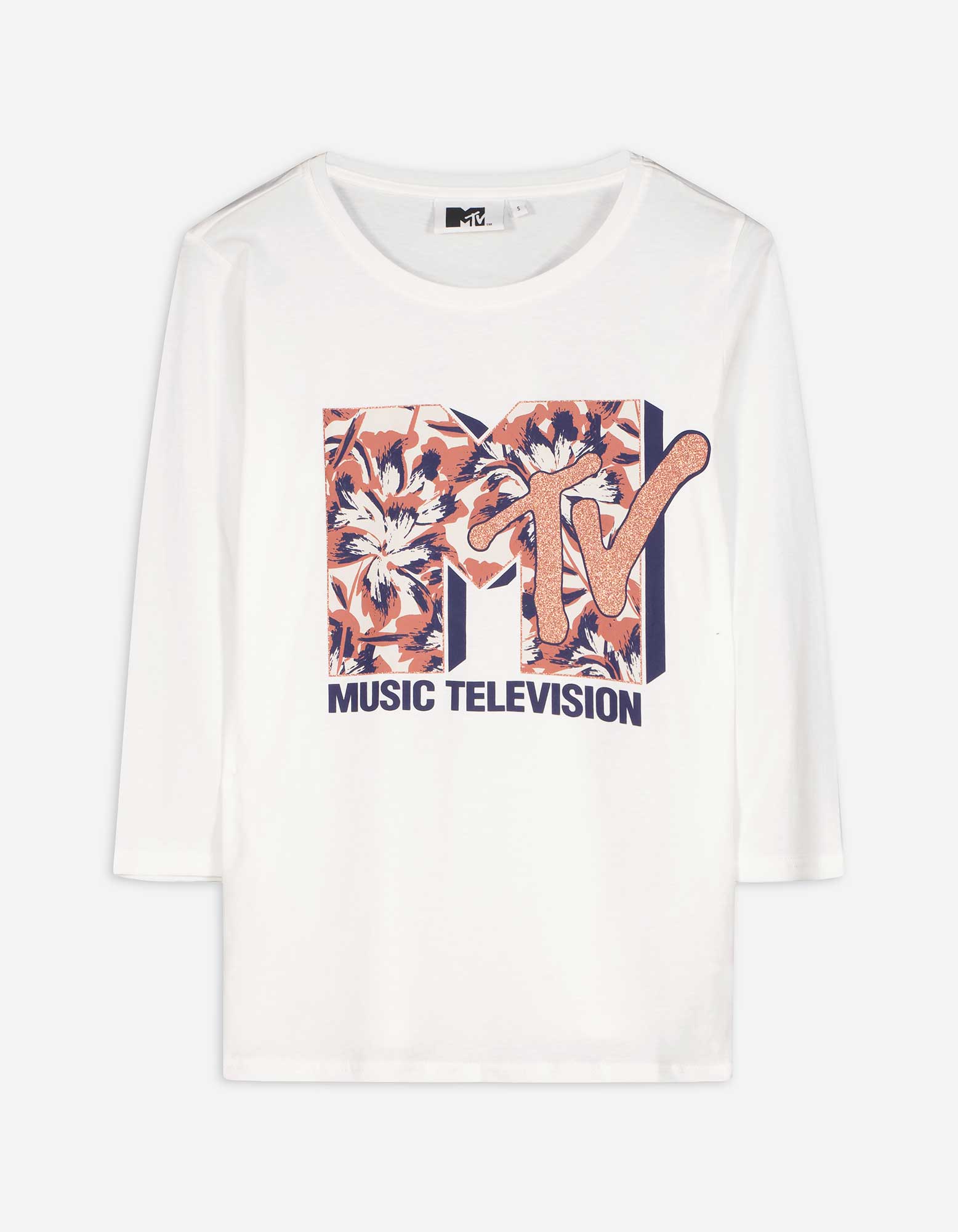 Damen Langarmshirt - MTV, Takko, weiß M