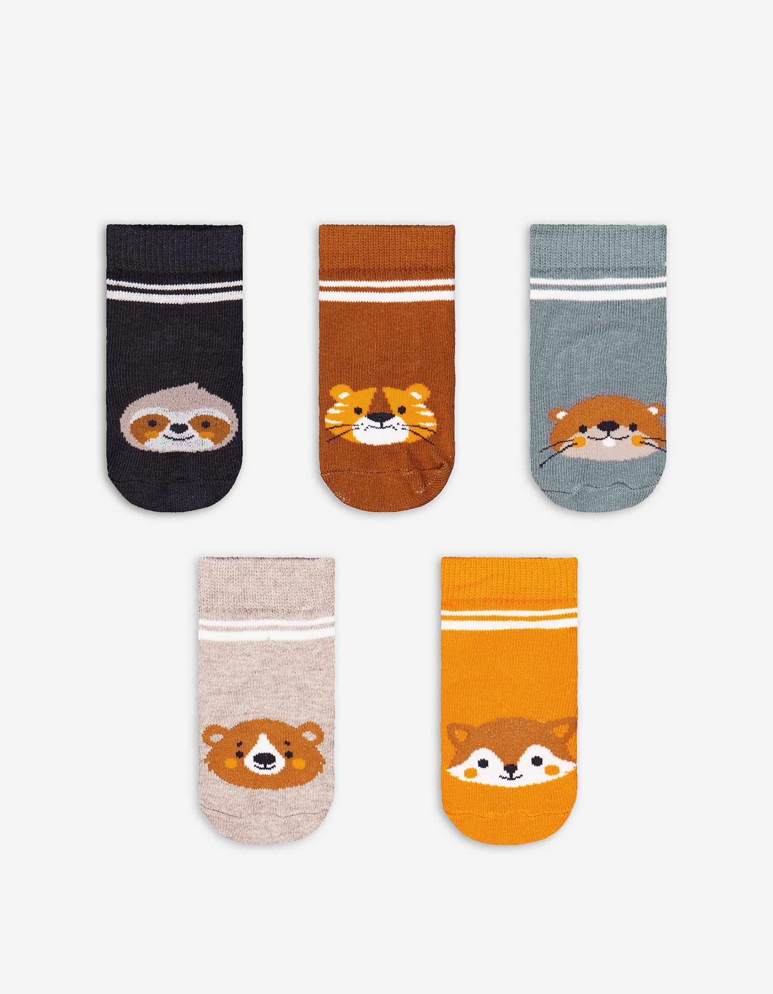 Baby Socken - 5er-Pack, Takko, dunkelgrau