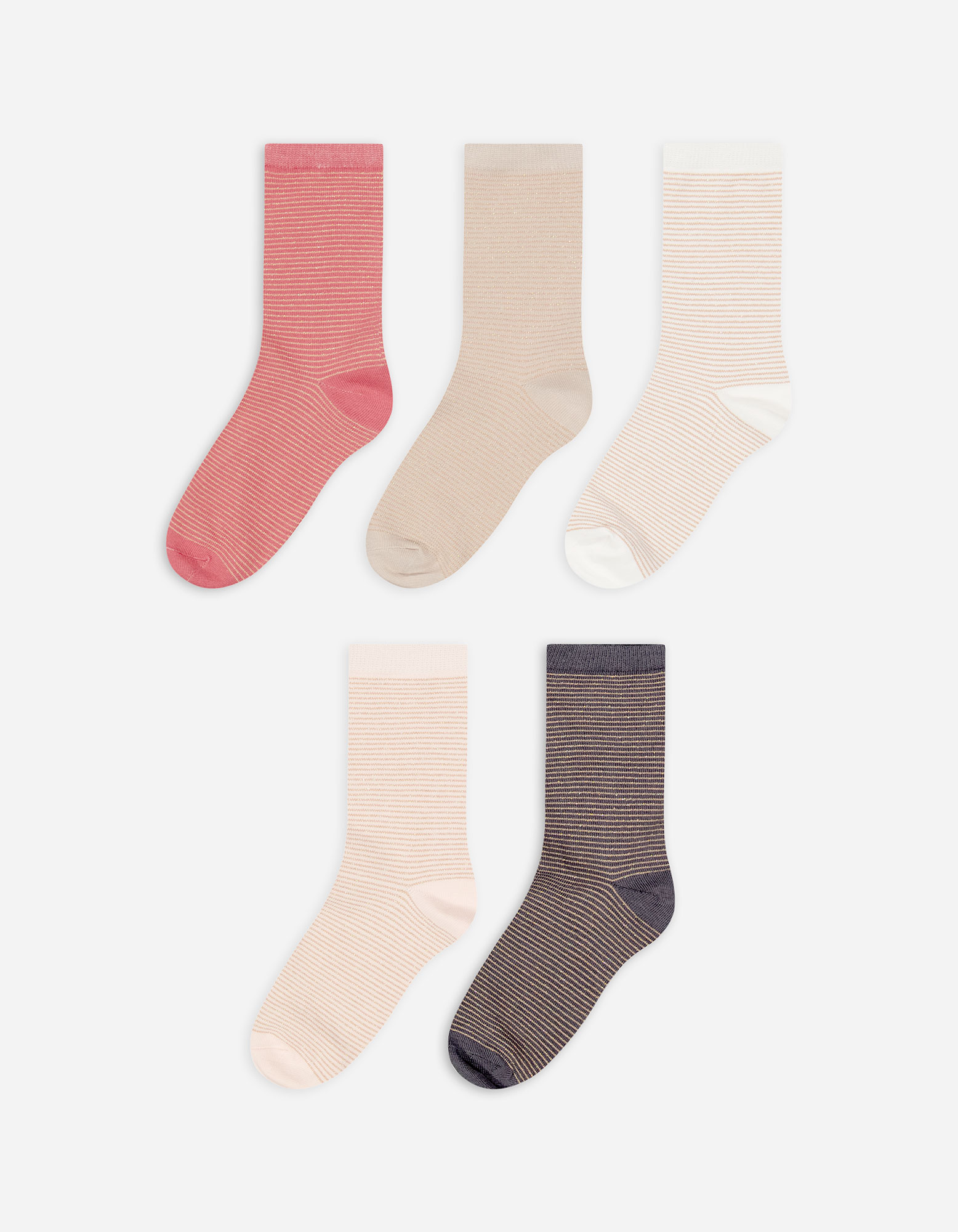 Kinder Socken - 5er-Pack, Takko, rosa