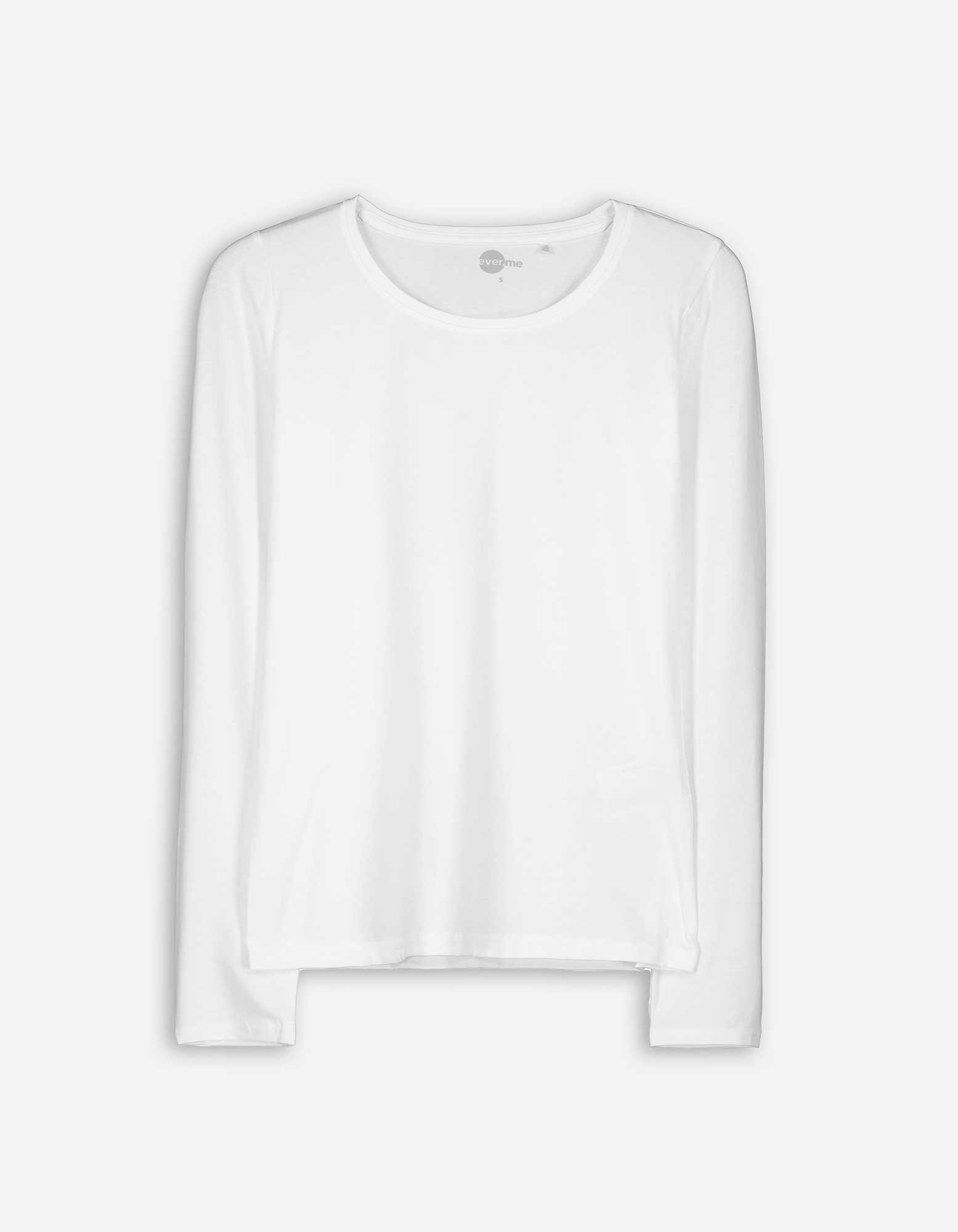 Damen Langarmshirt - Basic, Takko, weiß XS