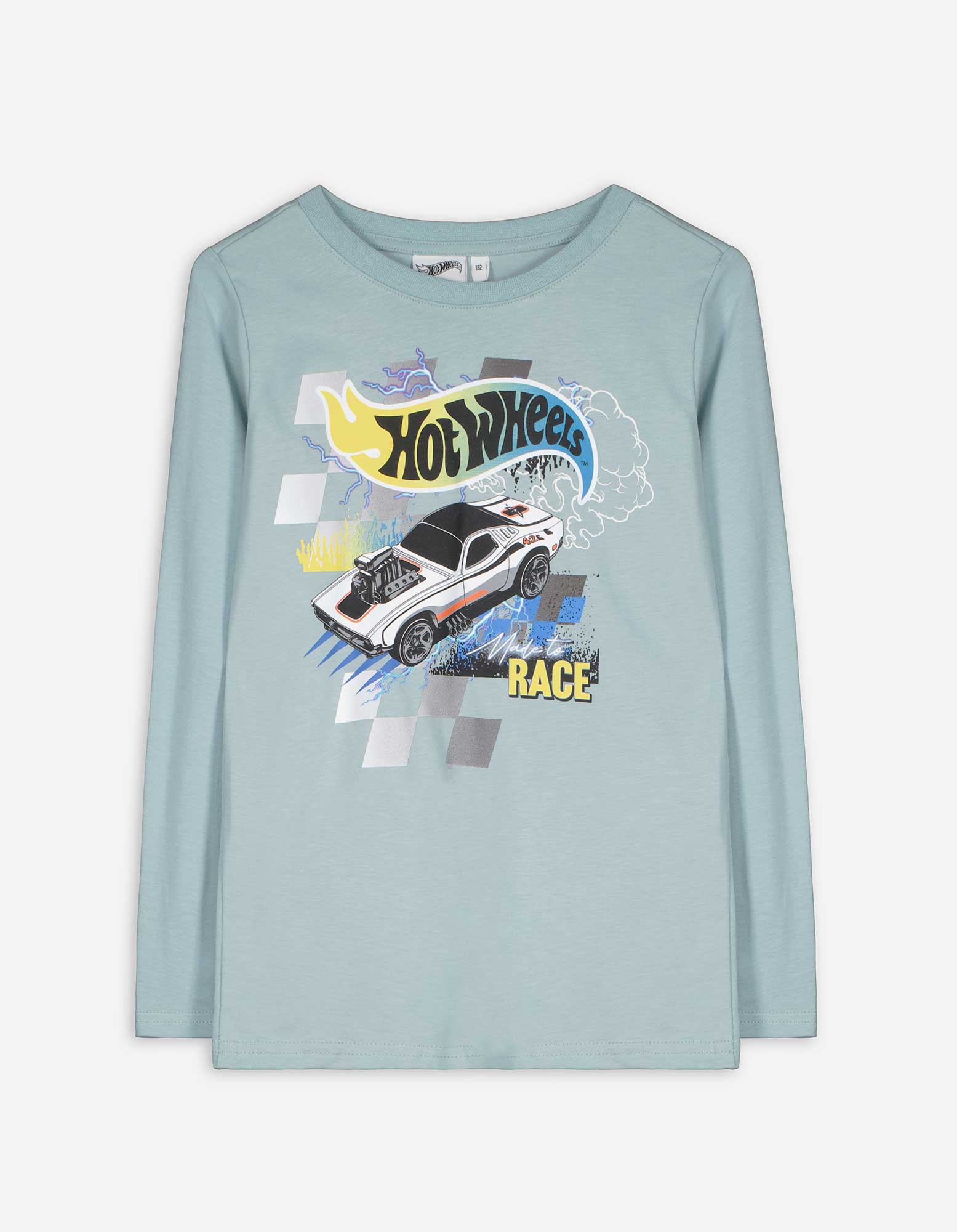 Kinder Langarmshirt - Hot Wheels - türkis, Takko, türkis