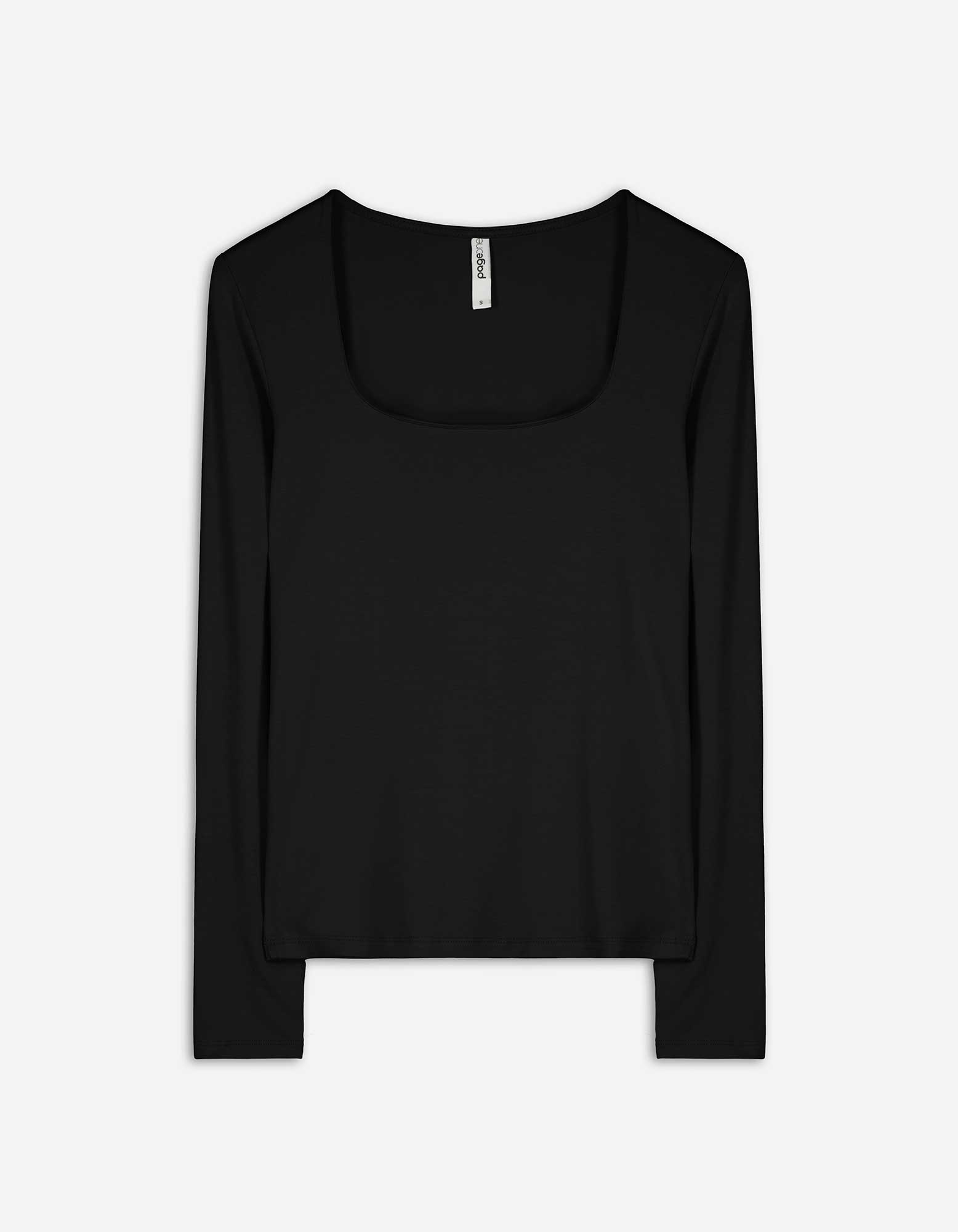 Damen Langarmshirt - LENZING™ ECOVERO™, Takko, schwarz XXL