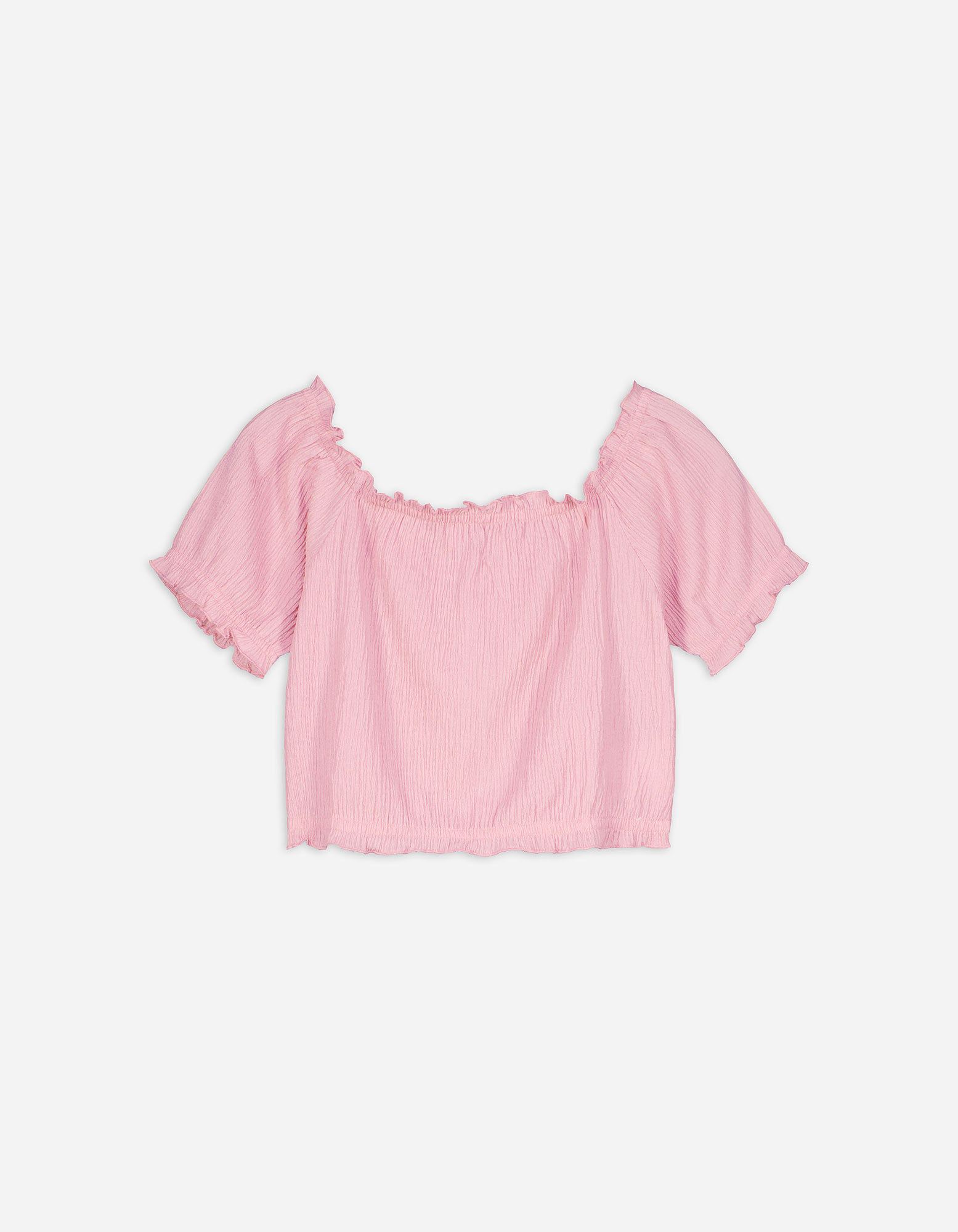 Kinder Blusenshirt - Cropped, Takko, rosa