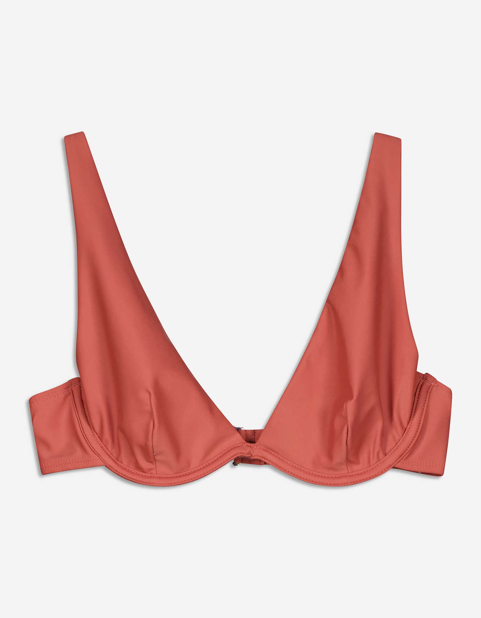 Damen Bikinitop - einfarbig, Takko, hellrot 75A