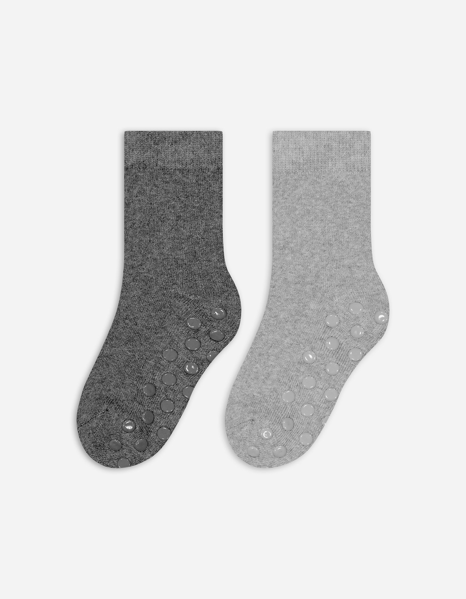 Kinder Stoppersocken - 2er-Pack, Takko, grau