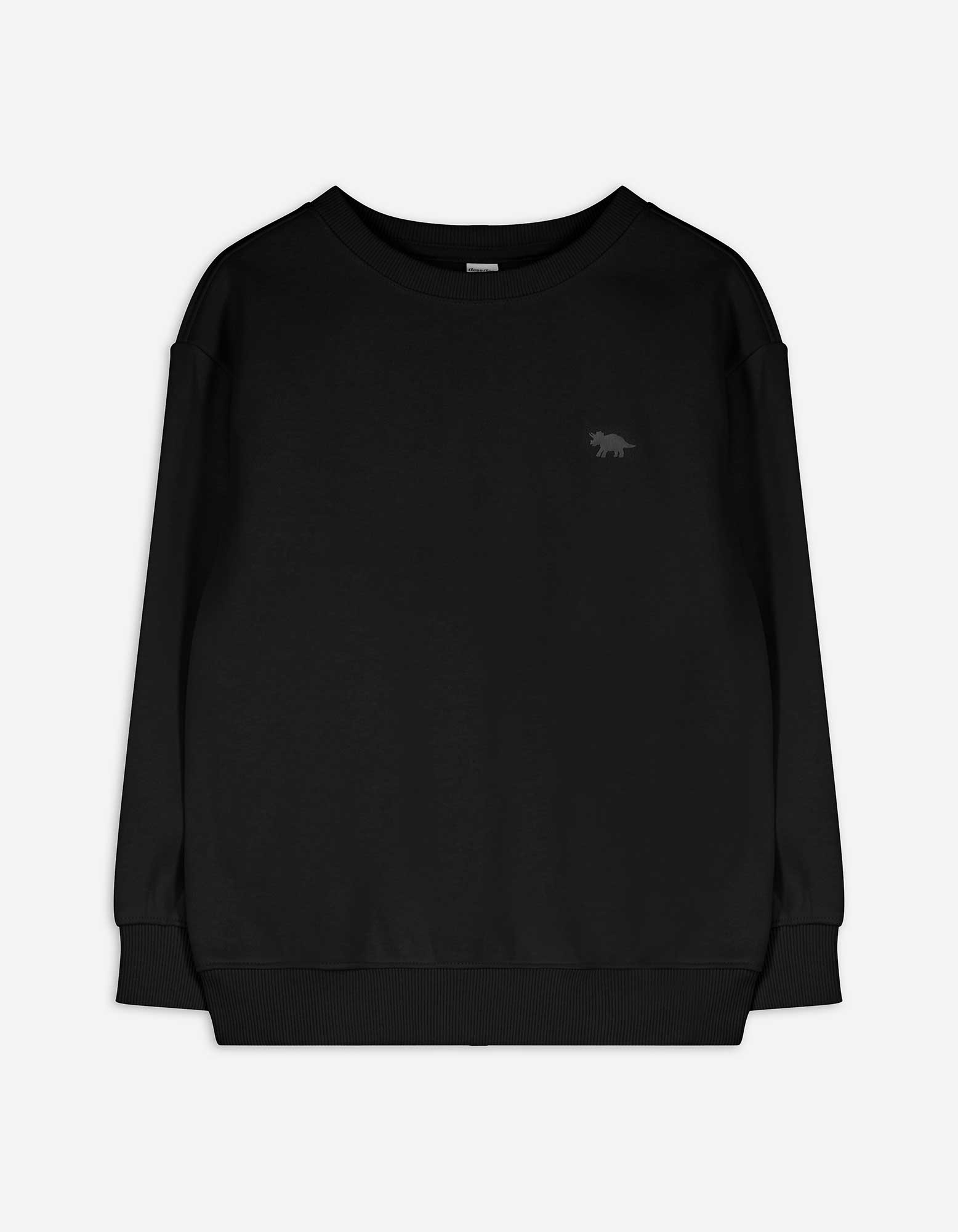 Kinder Sweatshirt - einfarbig - schwarz, Takko, schwarz