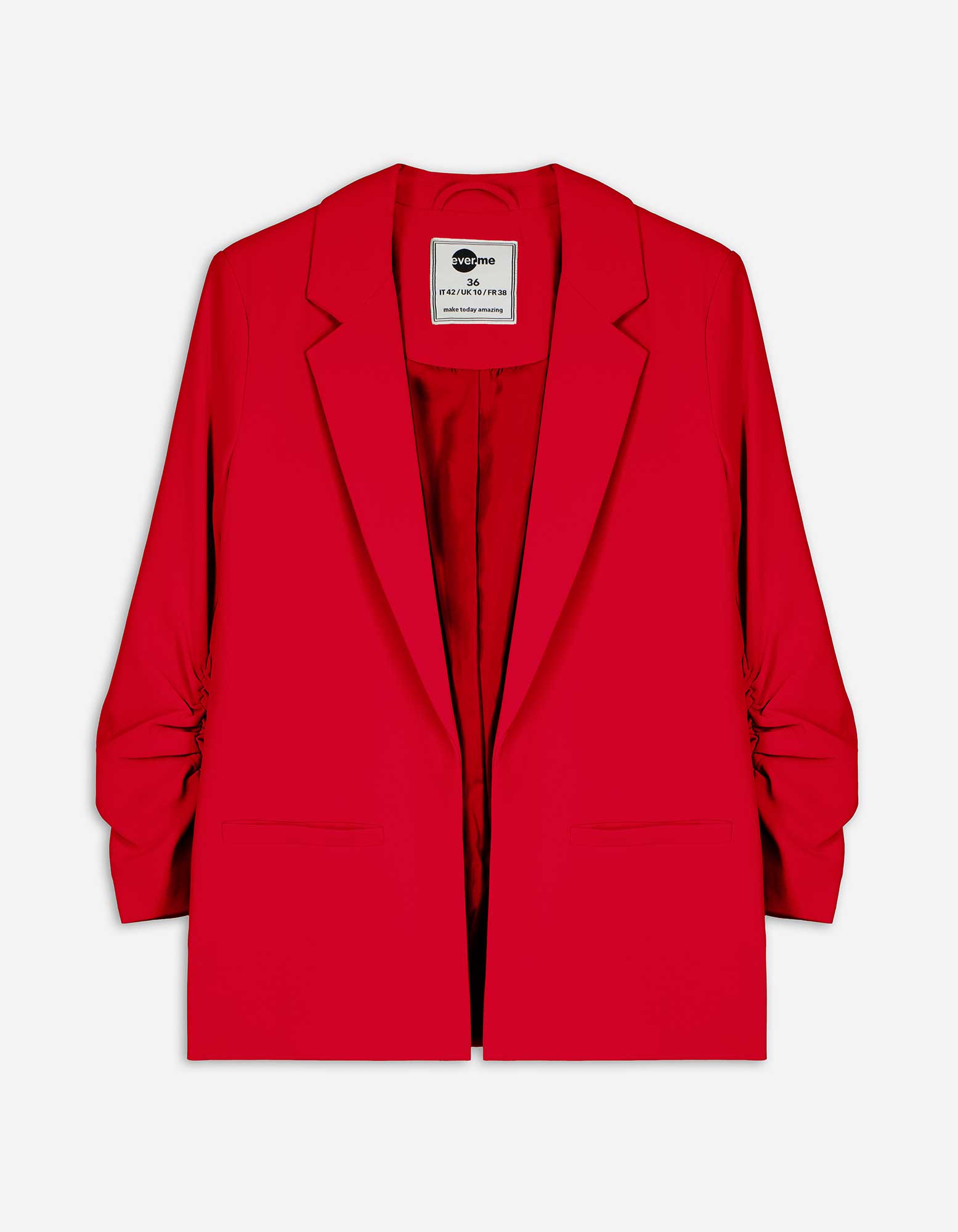 Damen Blazer - Dreiviertelärmel - rot, Takko, rot 40