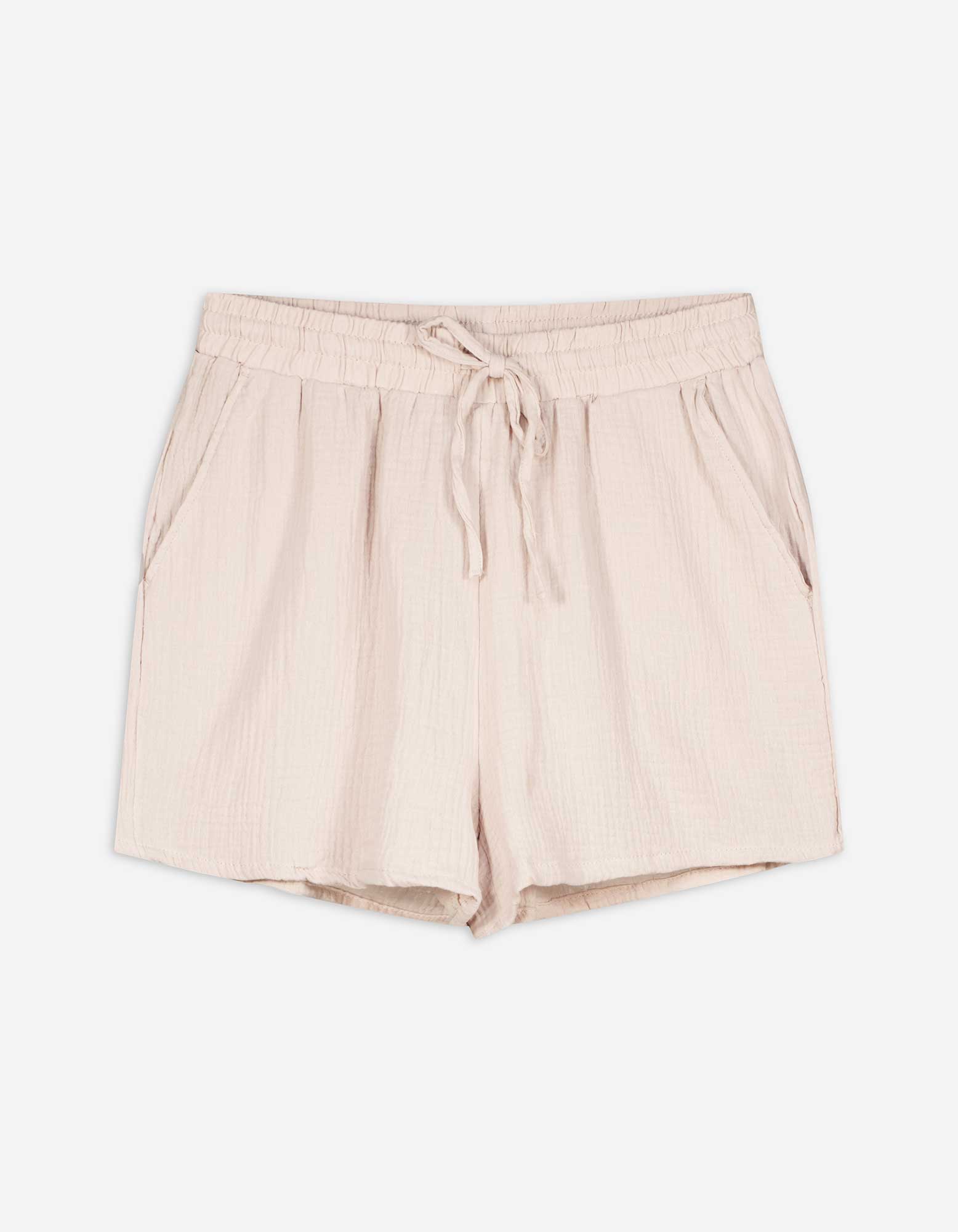 Damen Shorts - Musselin, Takko, beige XS