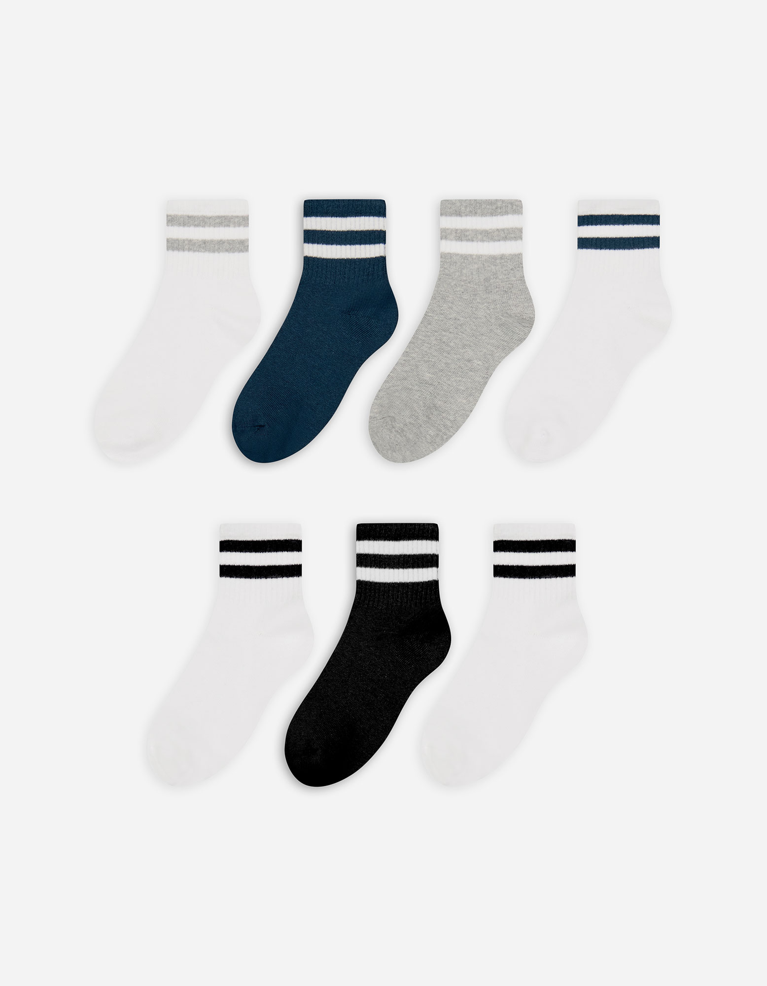 Kinder Socken - 7er-Pack, Takko, weiß 35-38