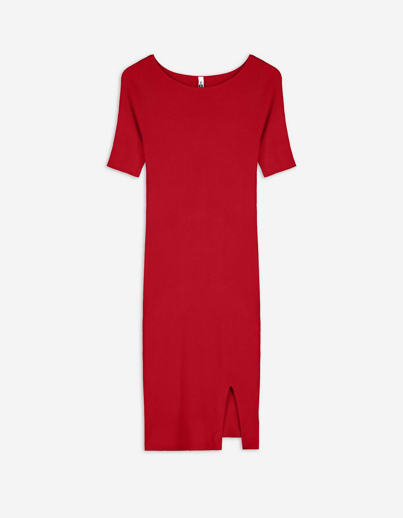 Damen Strickkleid - U-Ausschnitt - dunkelrot, Takko, dunkelrot XXL