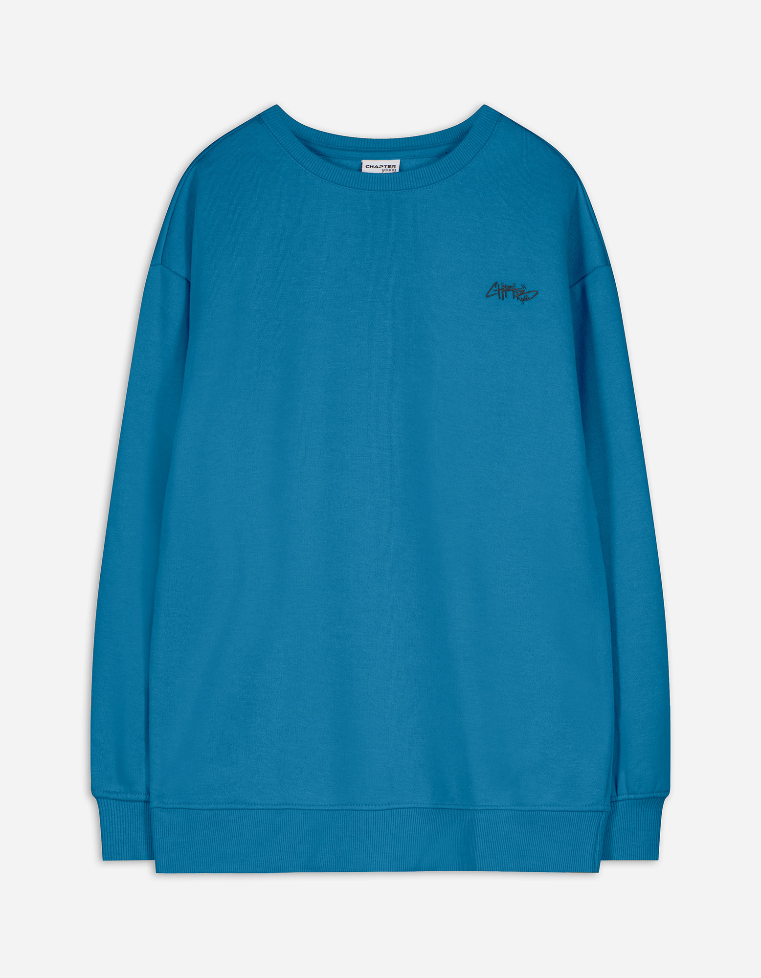 Kinder Sweatshirt - Frontprint, Takko, türkis