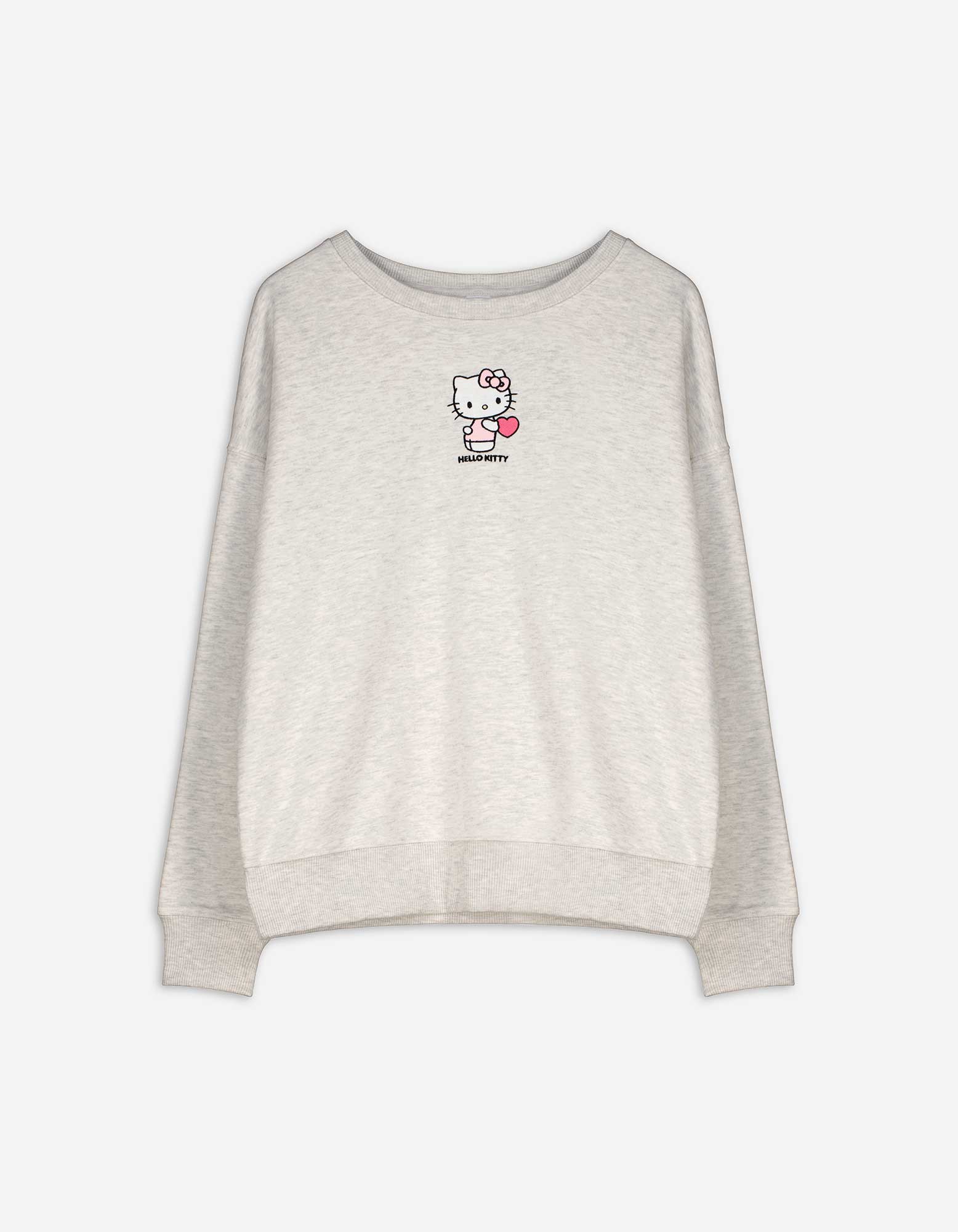 Damen Sweatshirt - Hello Kitty - hellgrau, Takko, hellgrau L