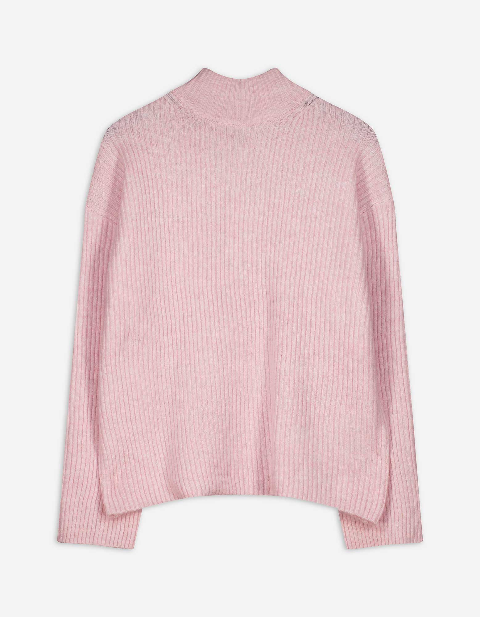 Damen Strickpullover - Mockneck, Takko, lila XS