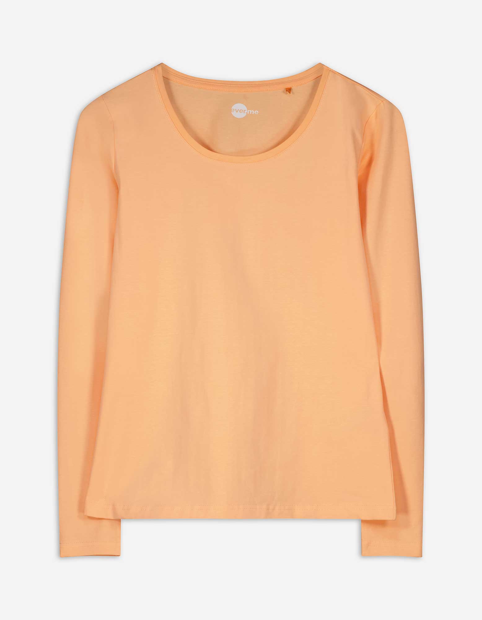 Damen Langarmshirt - Basic, Takko, orange XS