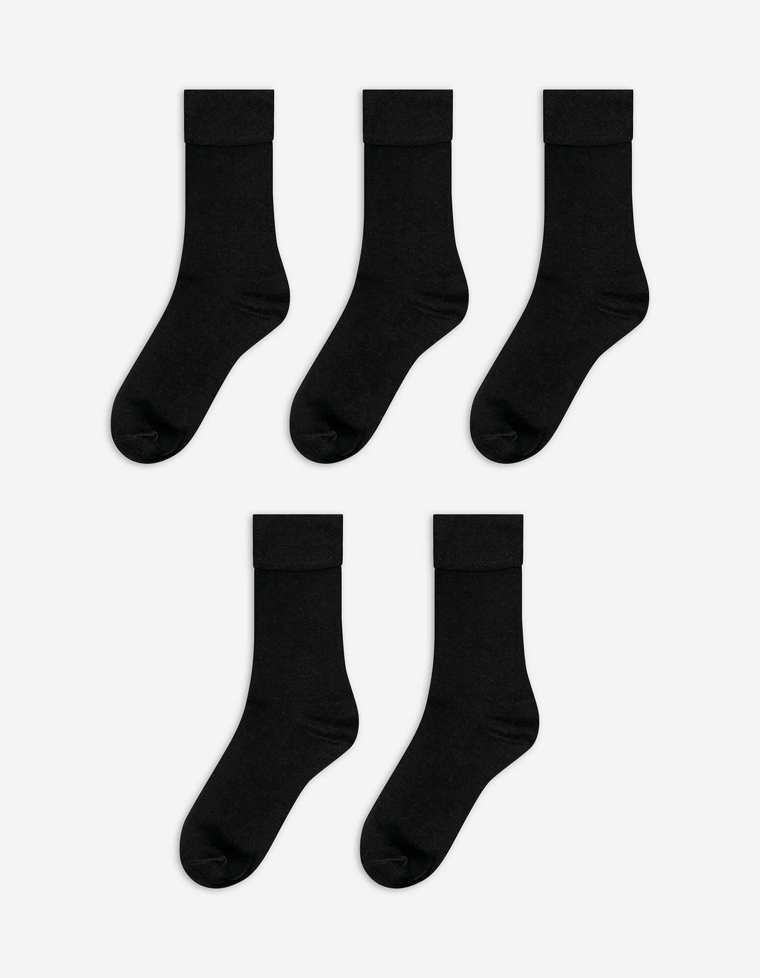 Herren Socken - 5er-Pack, Takko, schwarz 39-42