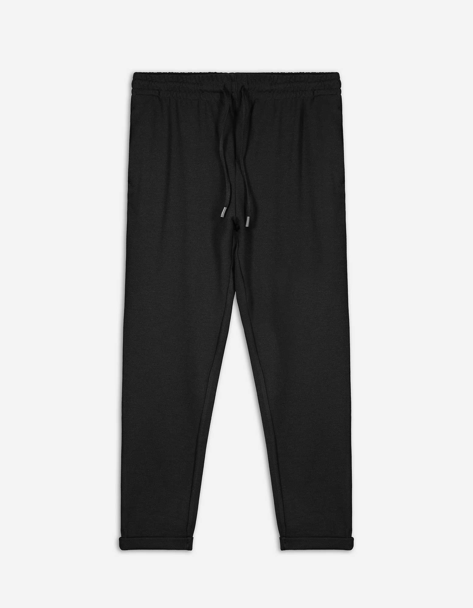 Herren Jogpants - Fixierter Beinumschlag - schwarz, Takko, schwarz L