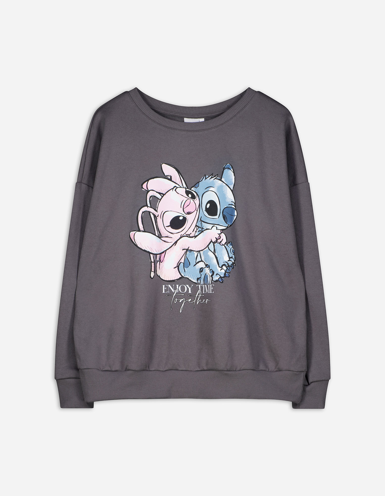 Damen Sweatshirt - Lilo & Stitch, Takko, dunkelgrau L