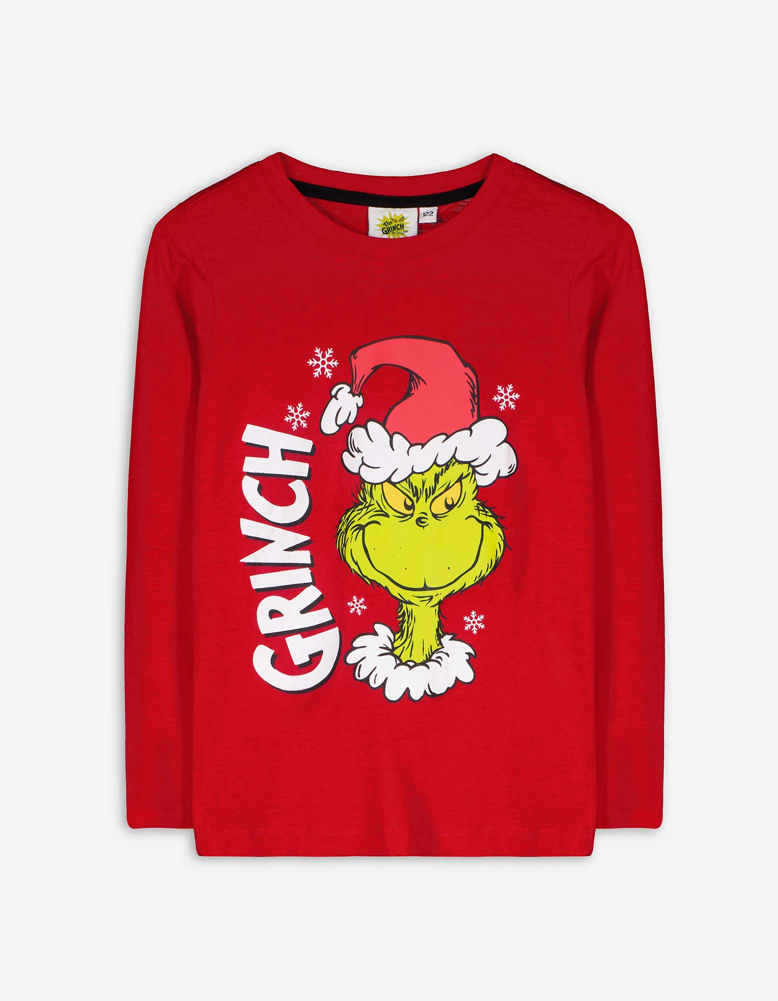 Kinder Langarmshirt - Grinch - dunkelrot, Takko, dunkelrot