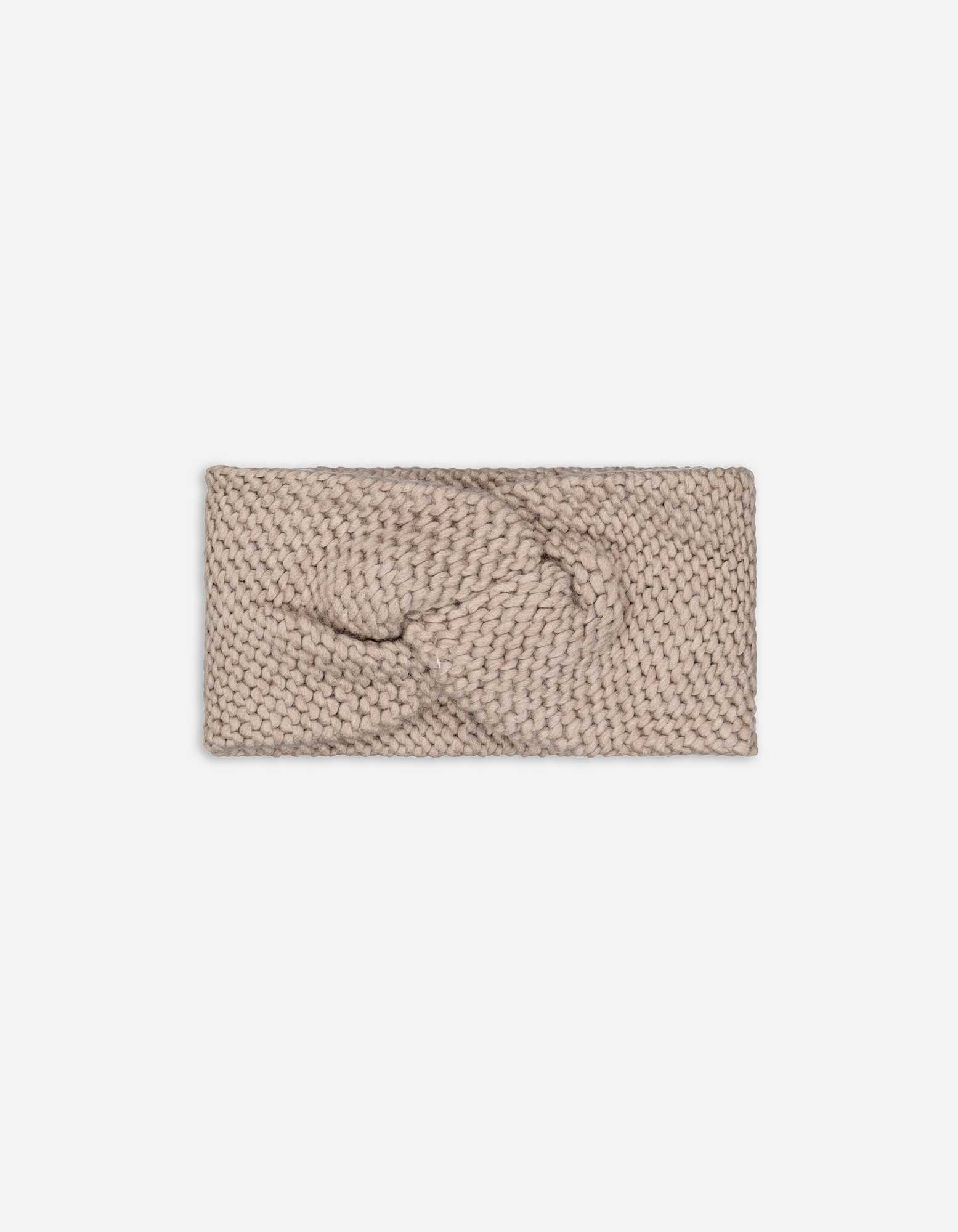 Damen Stirnband - Grobstrick - beige, Takko, beige onesize