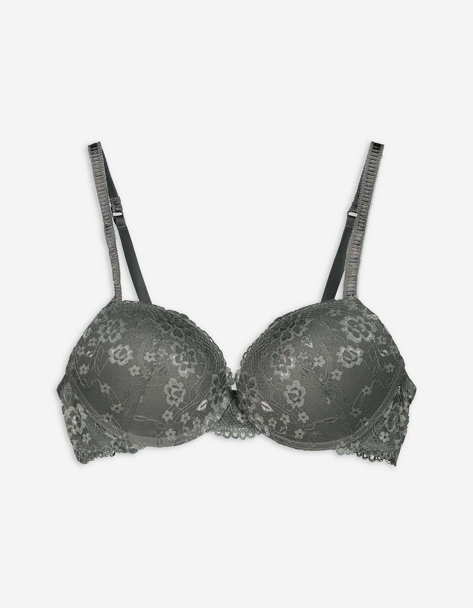 Damen Push-Up-BH - Push-Up-Effekt, Takko, grau 75A