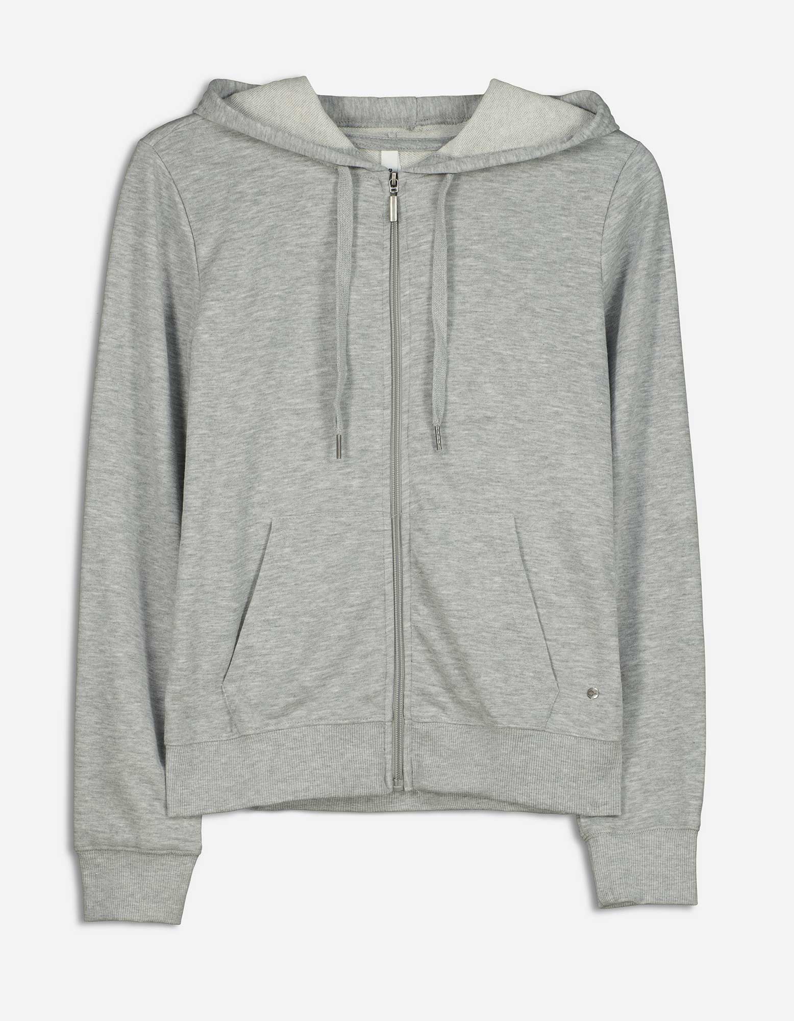 Damen Sweatjacke - Kapuze mit Tunnelzug, Takko, grau XXL