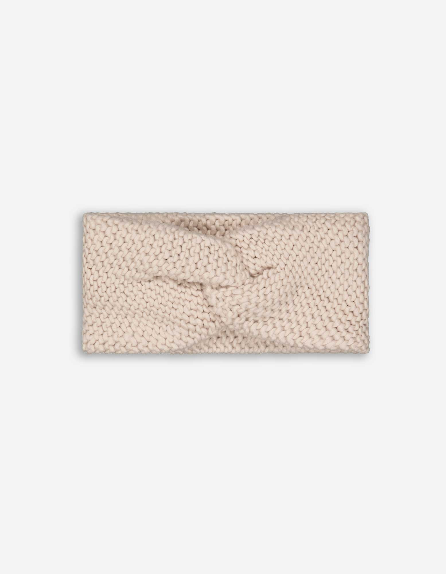 Damen Stirnband - Grobstrick, Takko, beige onesize