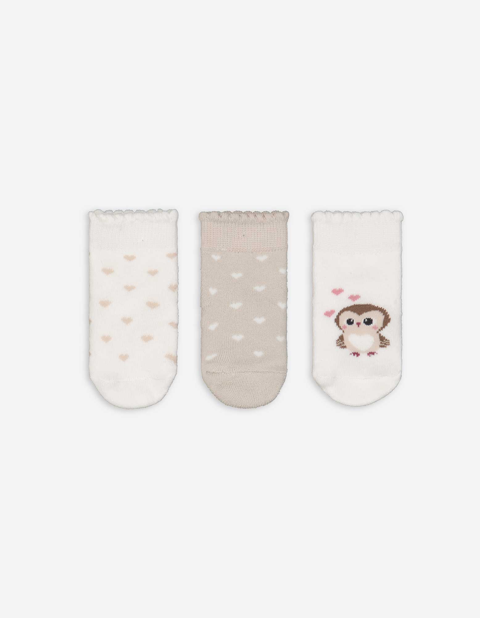 Baby Socken - 3er-Pack, Takko, weiß