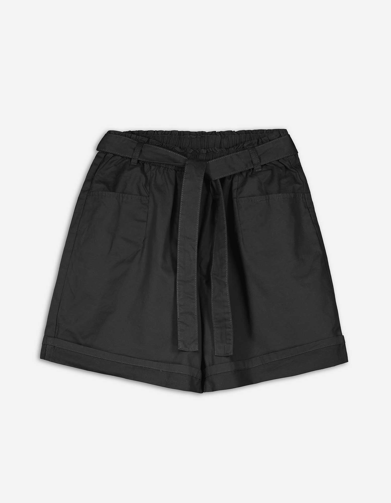 Damen Shorts - Bindegürtel, Takko, schwarz XS