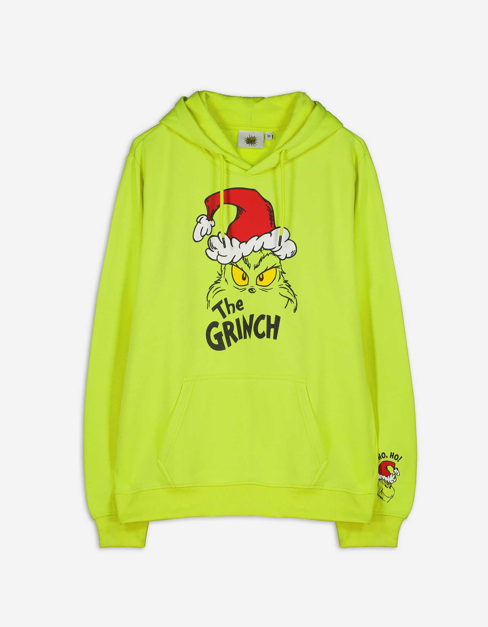 Herren Hoodie - Grinch - hellgrün, Takko, hellgrün S