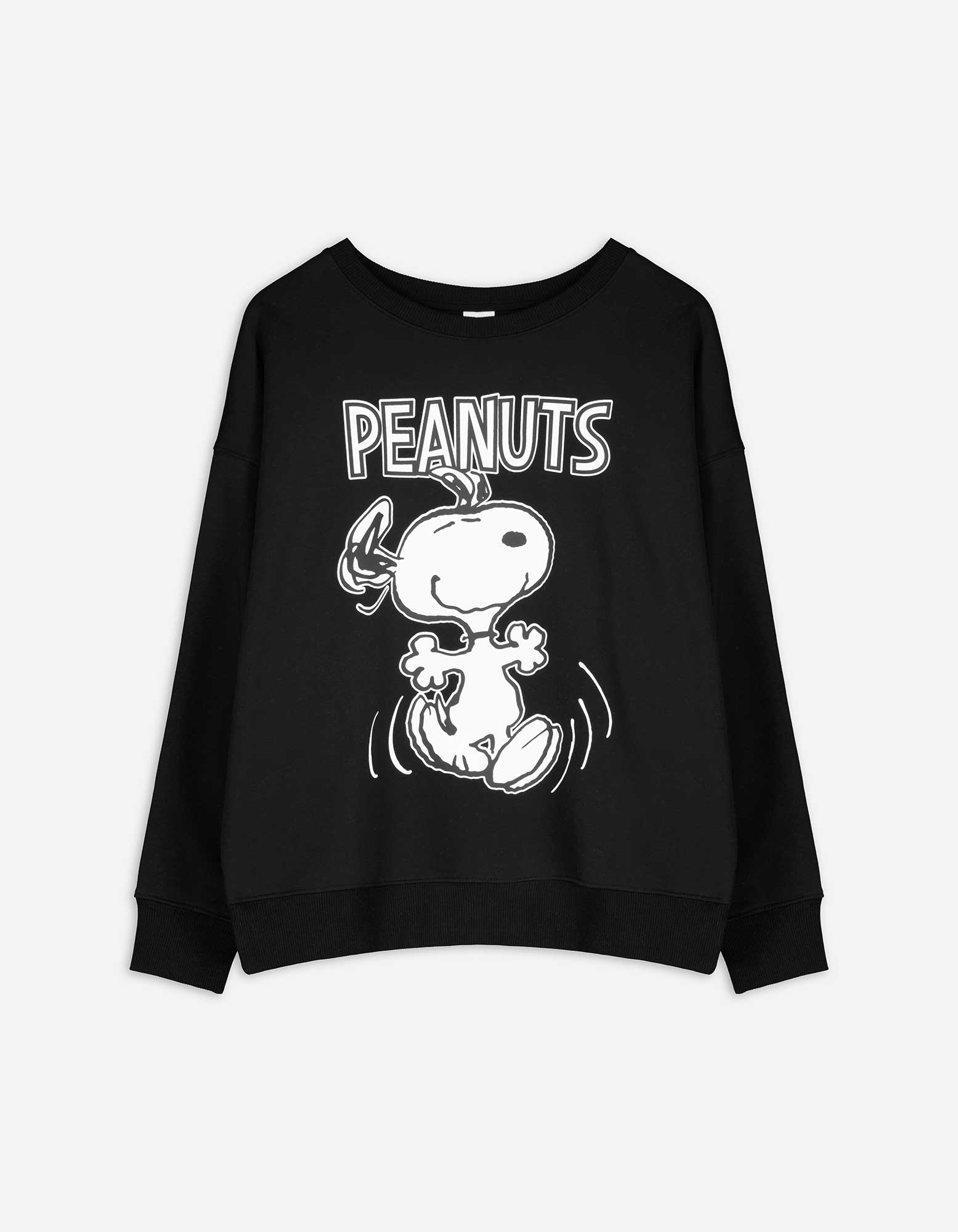 Damen Sweatshirt - Peanuts - schwarz, Takko, schwarz S