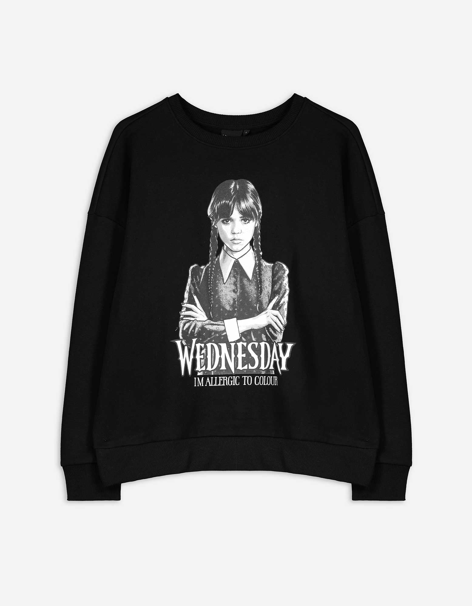 Damen Sweatshirt - Wednesday, Takko, schwarz XXL