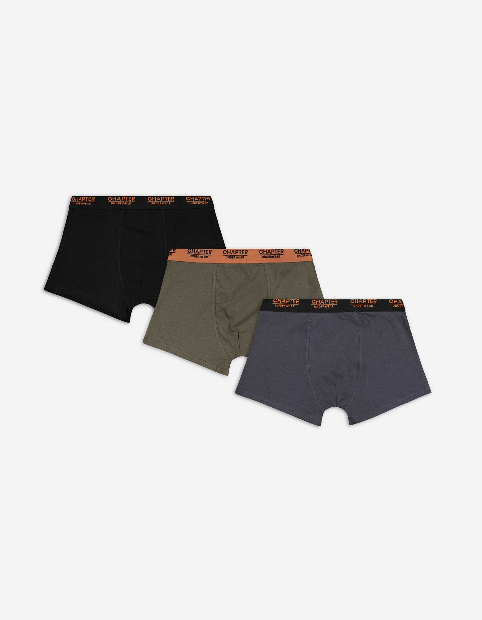 Herren Trunks - 3er-Pack, Takko, dunkelgrau M