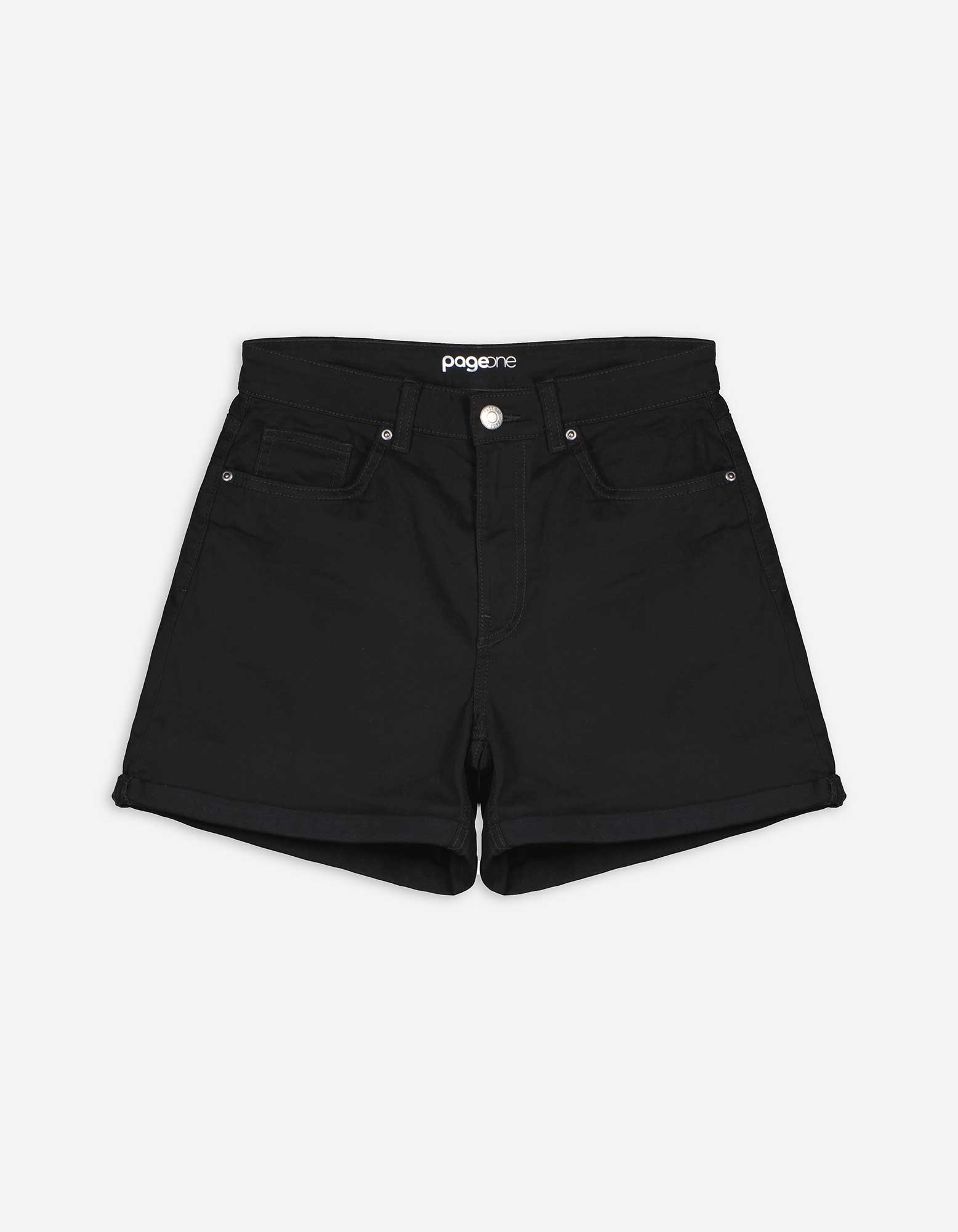 Damen Jeansshorts - Twill, Takko, schwarz 34