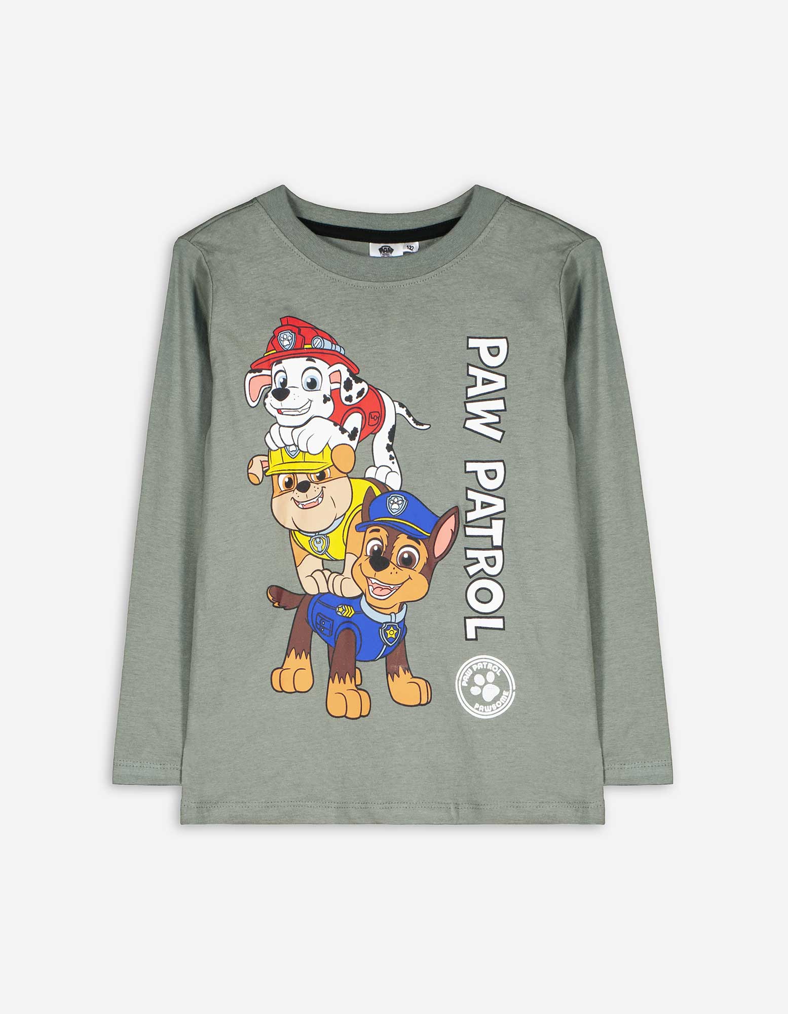 Kinder Langarmshirt - Paw Patrol - dunkelgrün, Takko, dunkelgrün