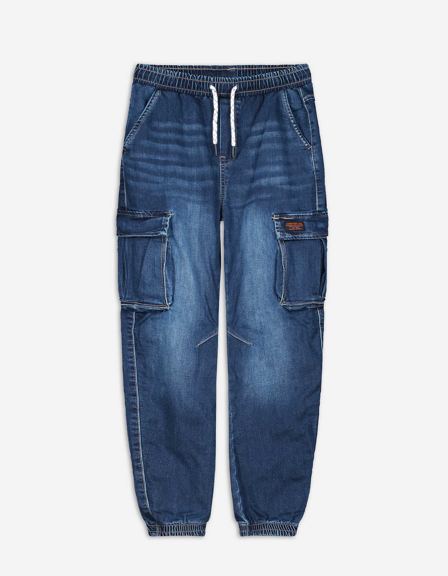 Kinder Cargohose - Relaxed Fit - dunkelblau, Takko, dunkelblau