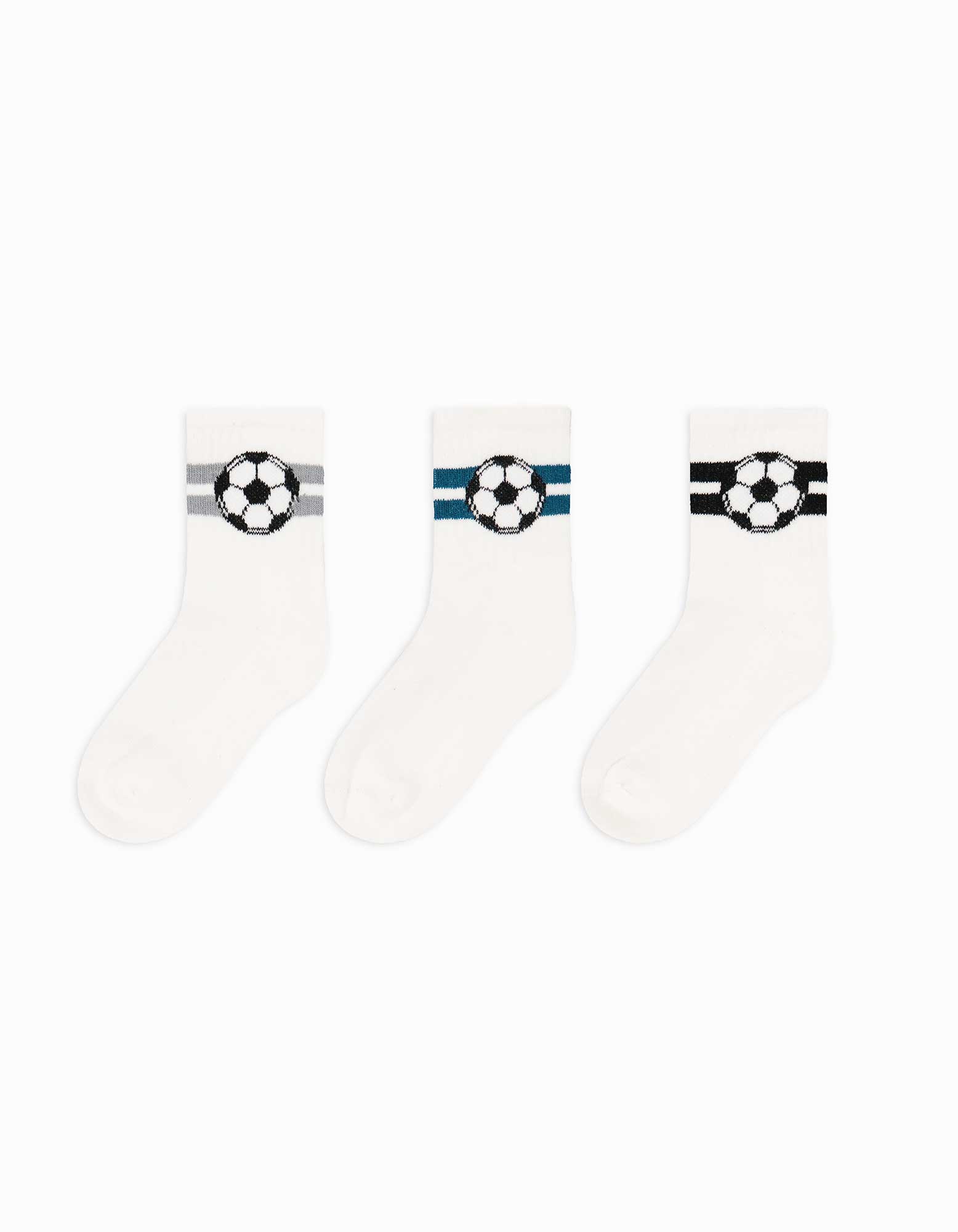 Kinder Socken - 3er-Pack, Takko, weiß