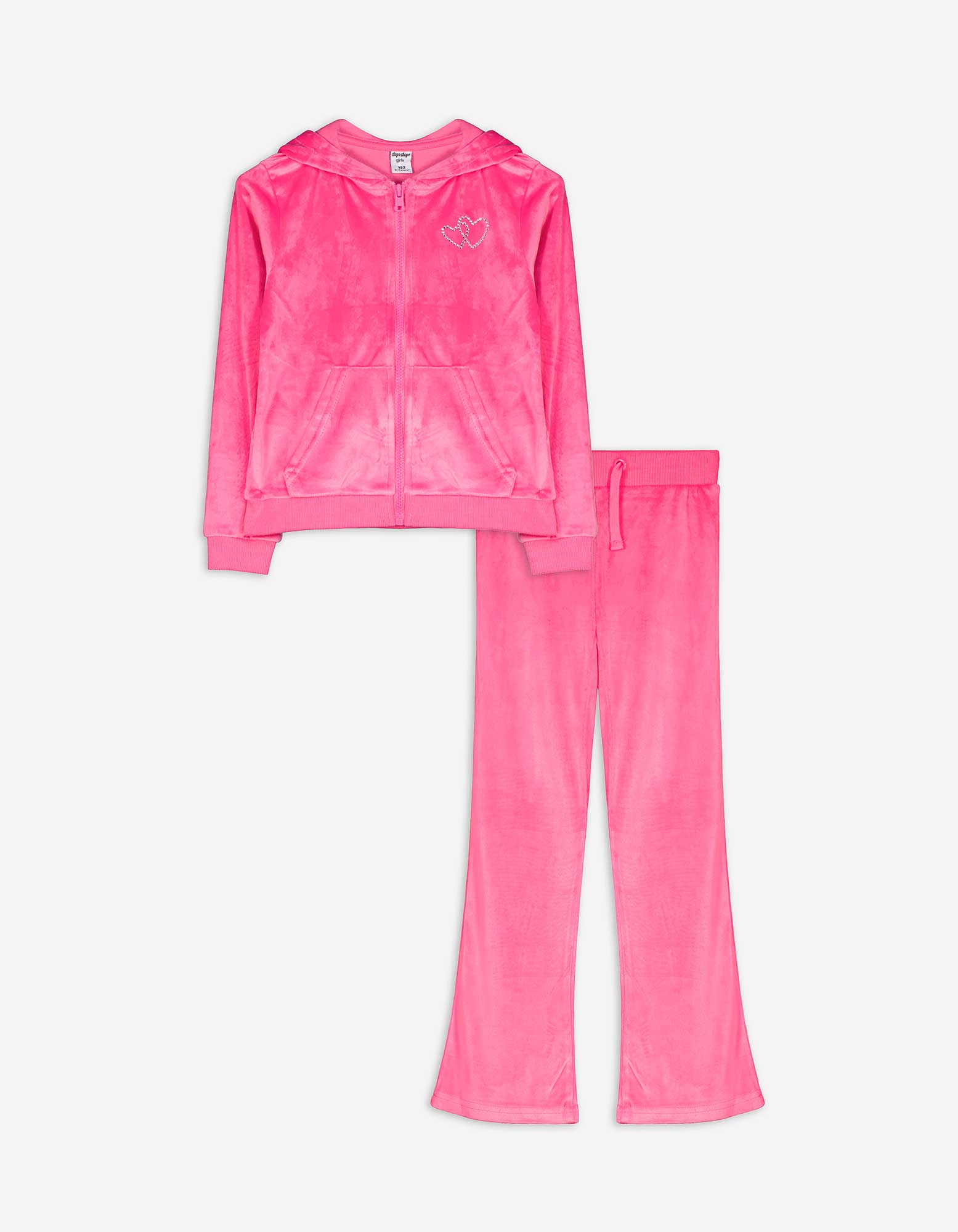 Kinder Set aus Sweatjacke und Hose - Nicki, Takko, pink