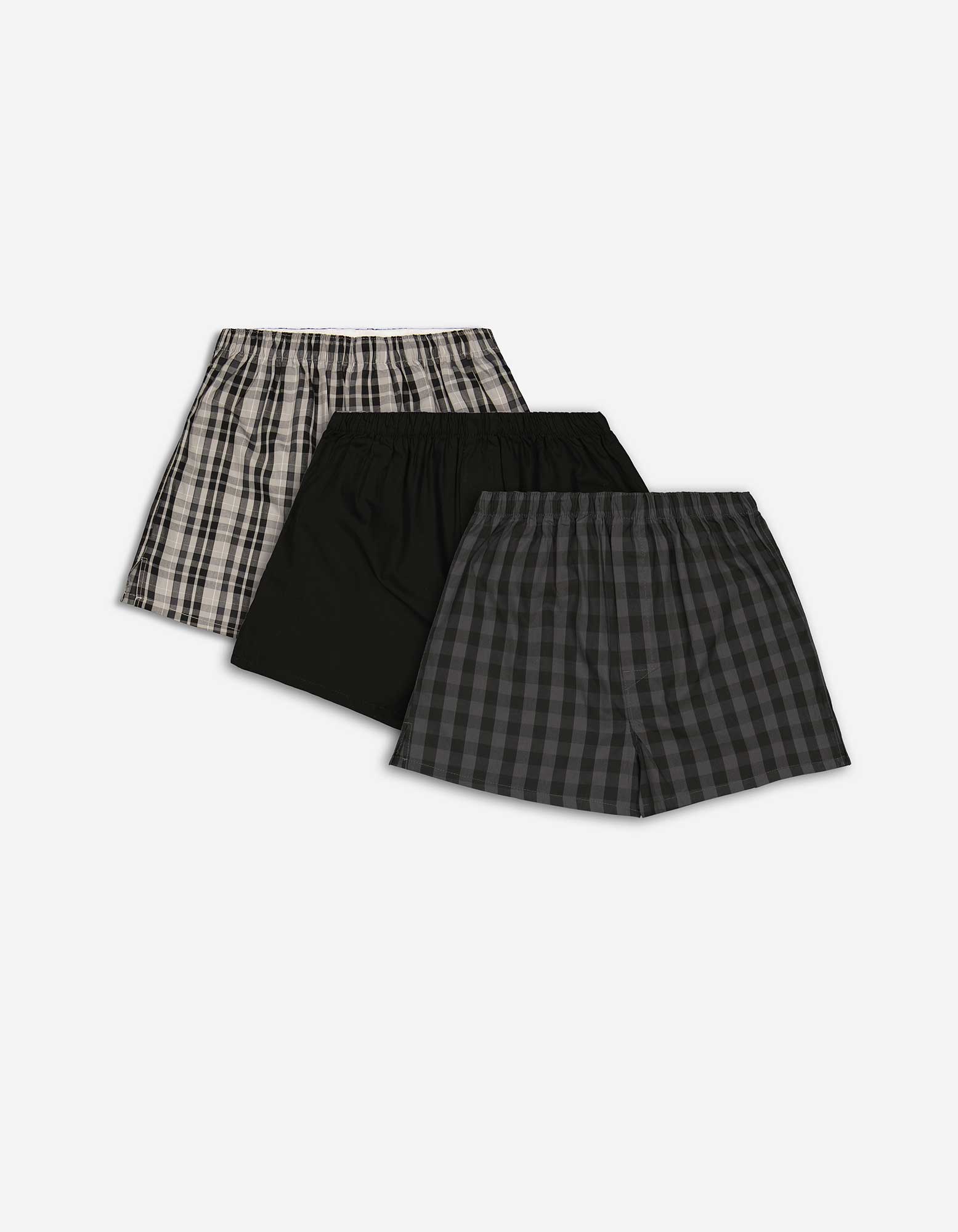 Herren Boxershorts - 3er-Pack, Takko, grau XXL